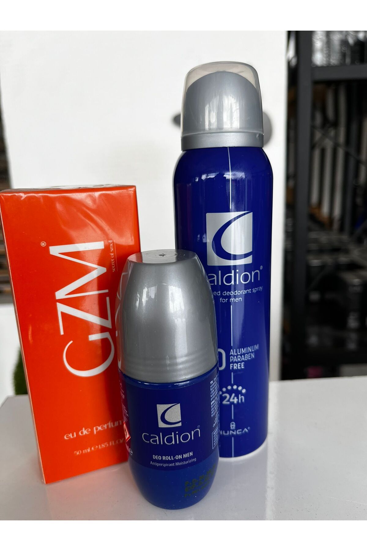 GZM PARFÜM GZM CALDION ERKEK 3LÜ SET PARFÜM DEODORANT ROOL ON