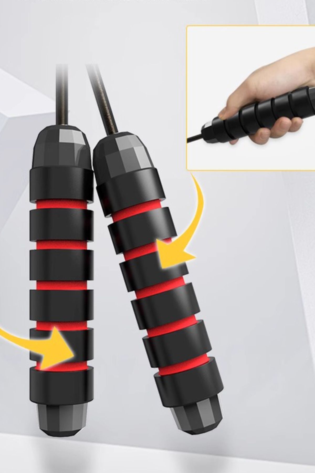 MAVIGOK-Weighted Speed Jump Rope with Memory Foam Handles for Effective Cardio and Training 4
