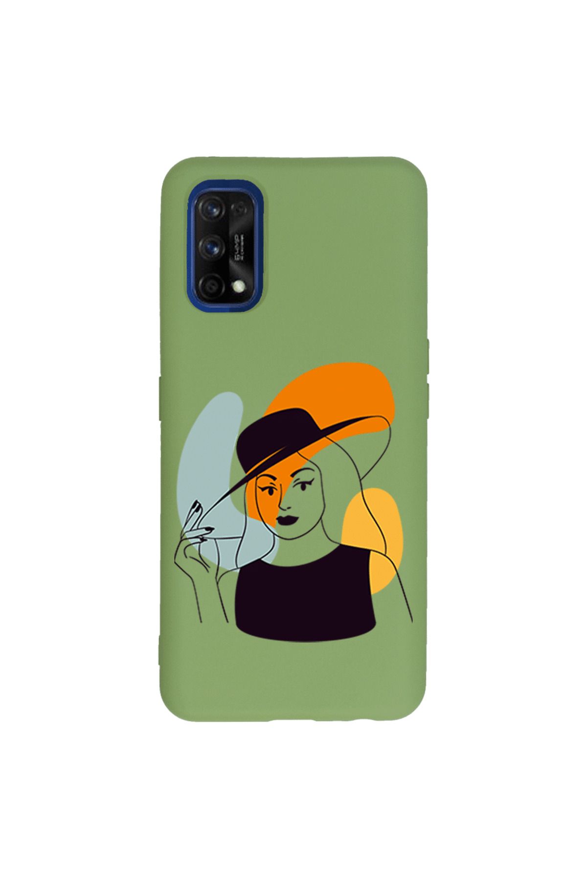 Royaleks Realme 7 Pro Lansman Kılıf - Art Woman 4