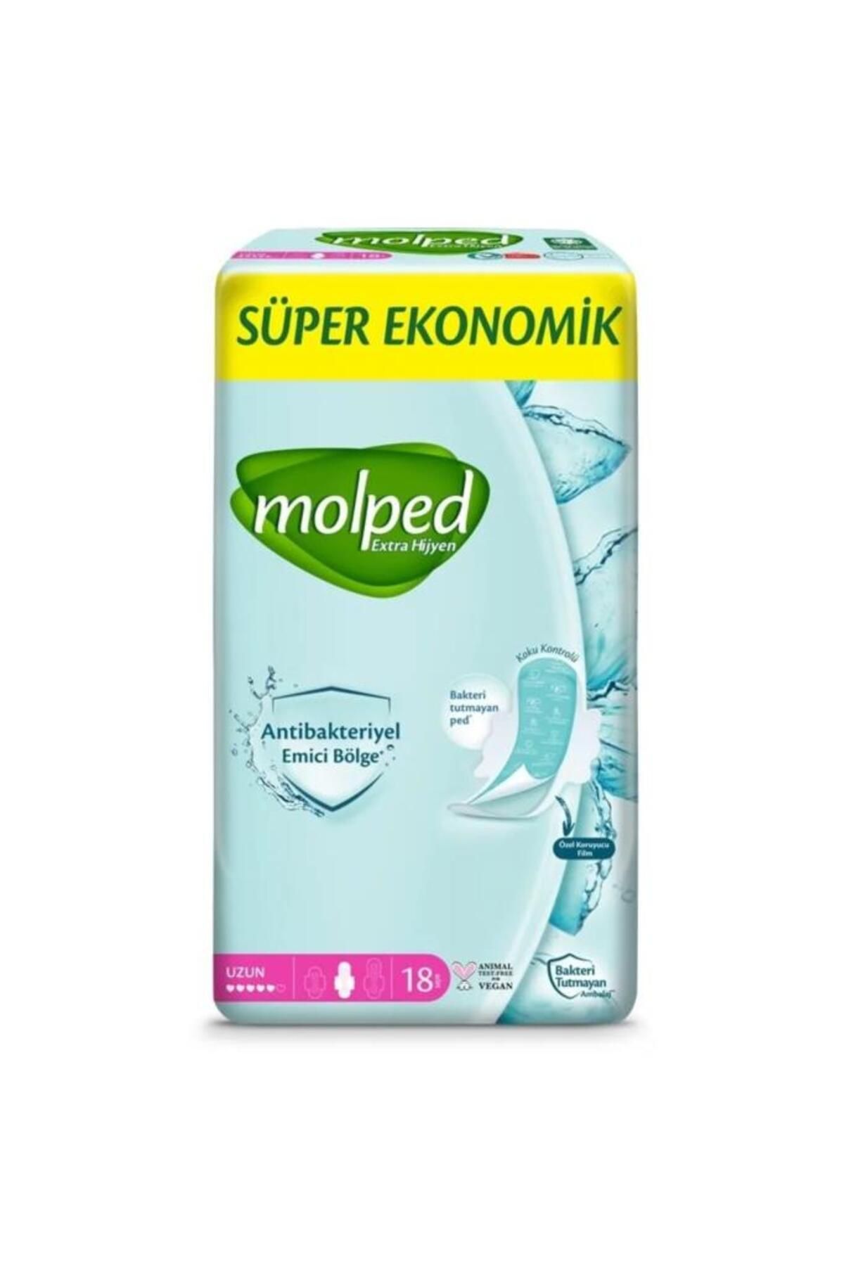 Toptan Bulurum Molped Extra Hijyen Uzun Ped Süper Eko 18 Adet