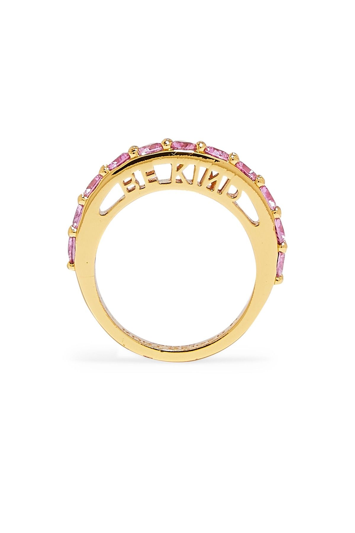 Kurt Geiger Be Kind Band Ring, Renkli Kristalli Yüzük
