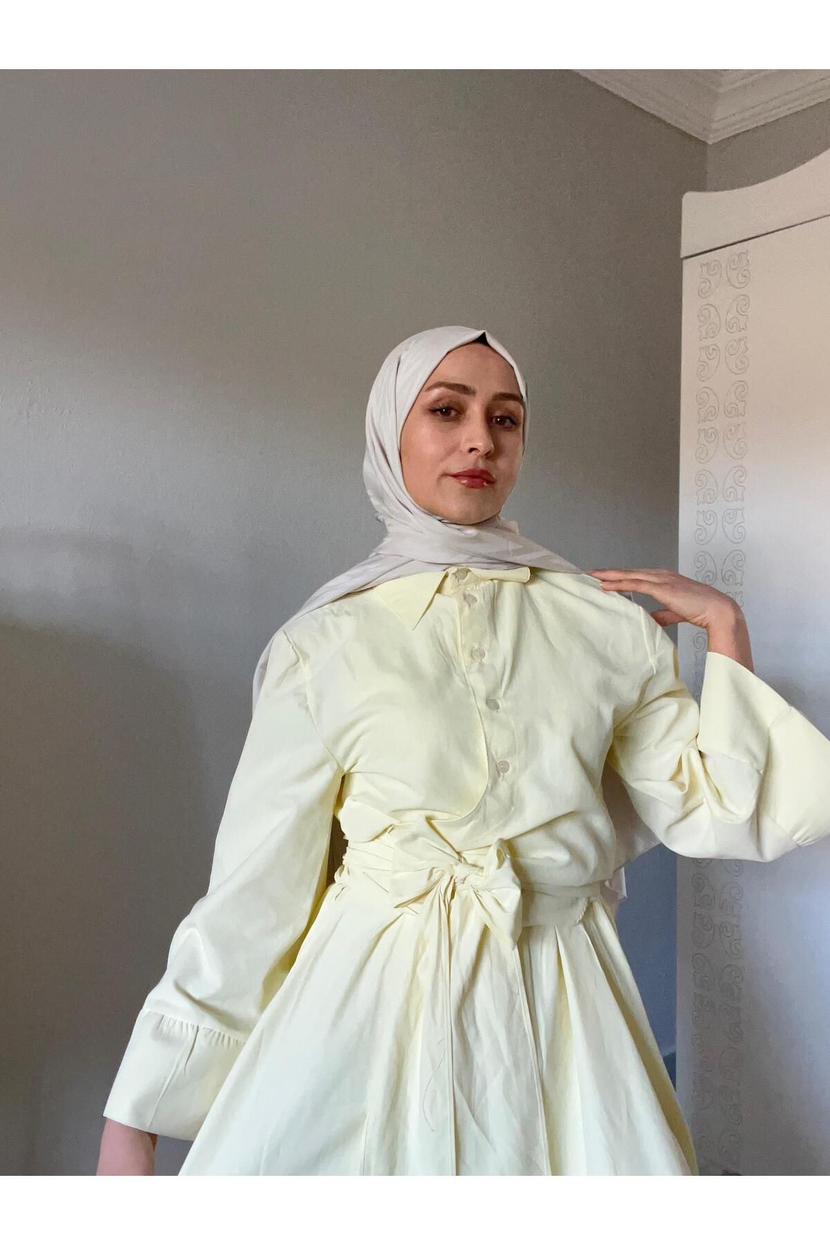 RASTA Sarı Fiyonk Detaylı Özel Seri Etekli Takım