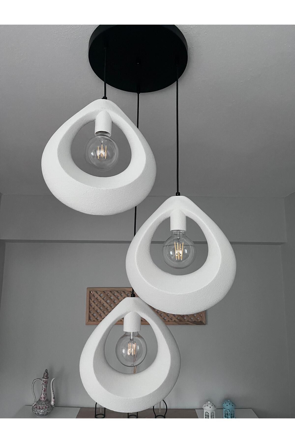 Edesign Damla Sarkıt Avize Dekoratif 3 lü