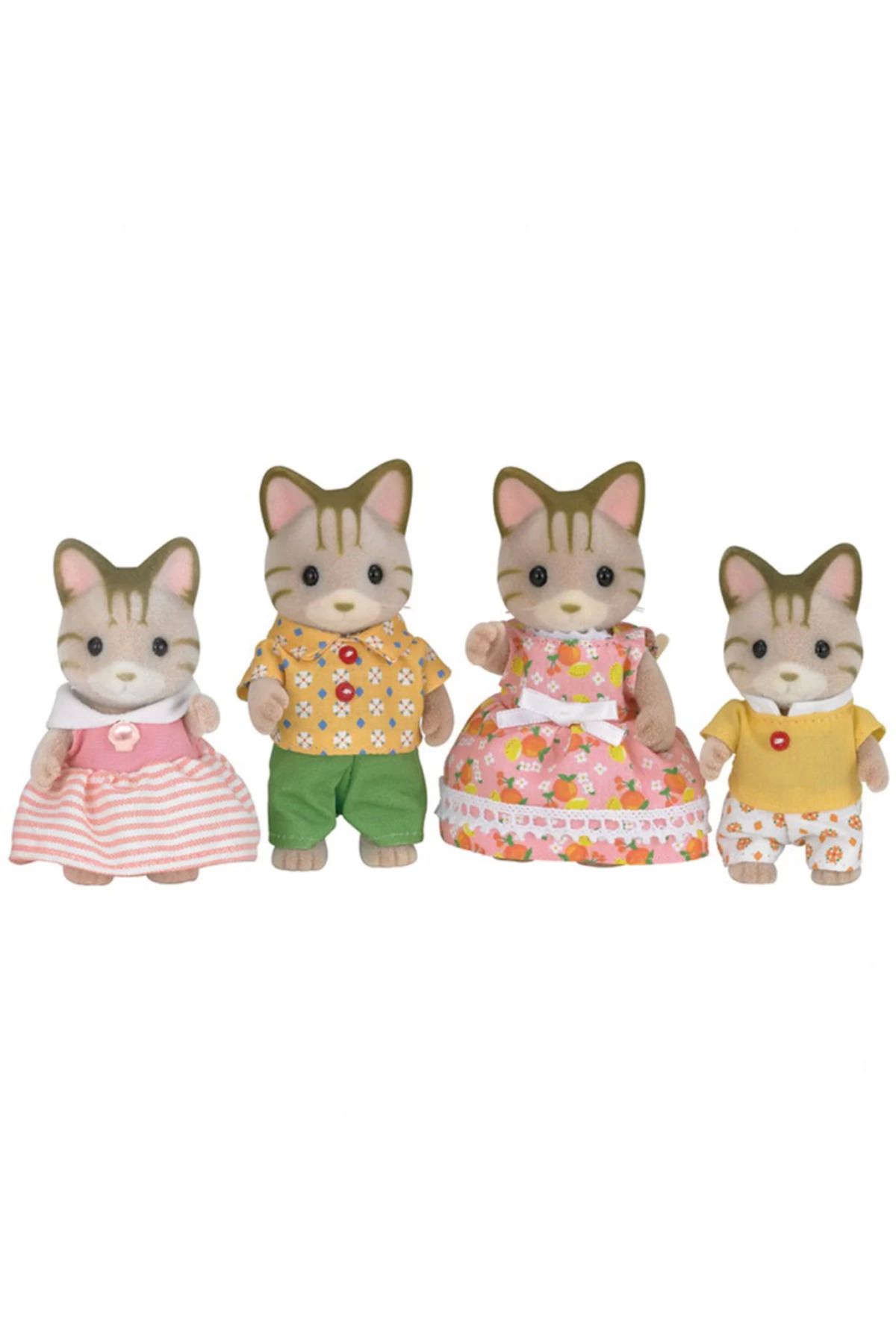 MR RZN STORE Sylvanian Families Çizgili Kedi Ailesi 5180