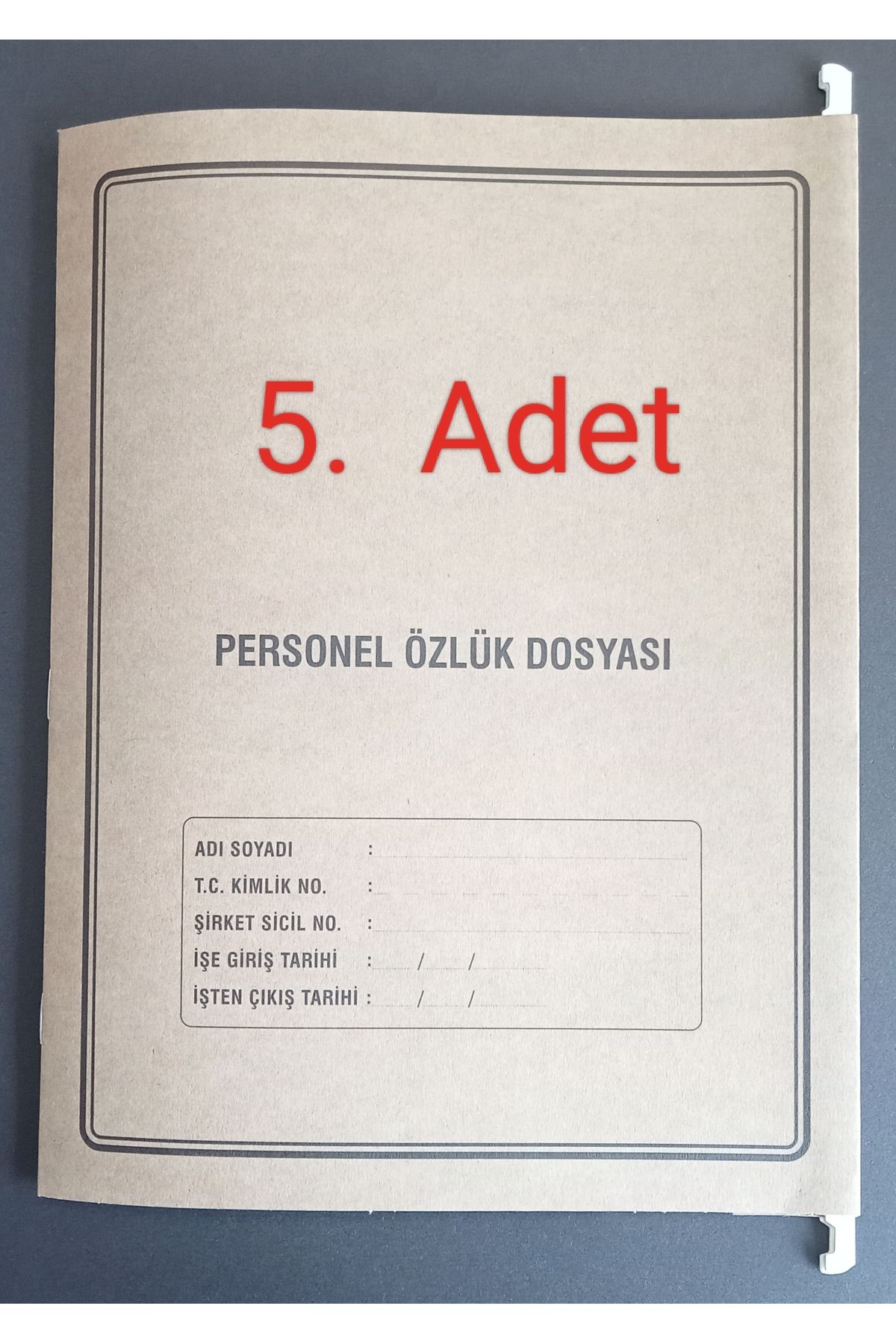 DEFTERSAN Personel özlük dosyası metal askılı 4 lü 5 adet