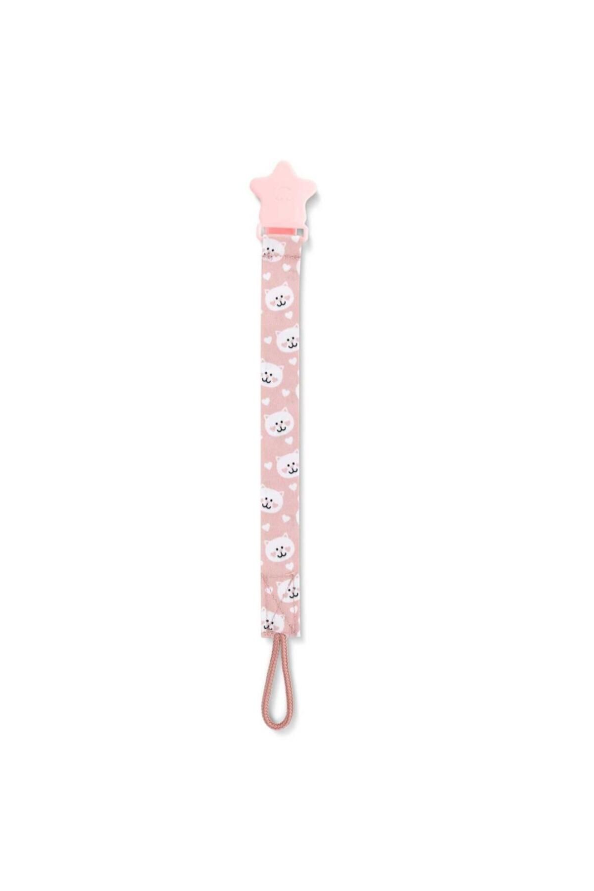 MR RZN STORE Emzik Tutacağı Desenli 427 Pembe Ayıcık