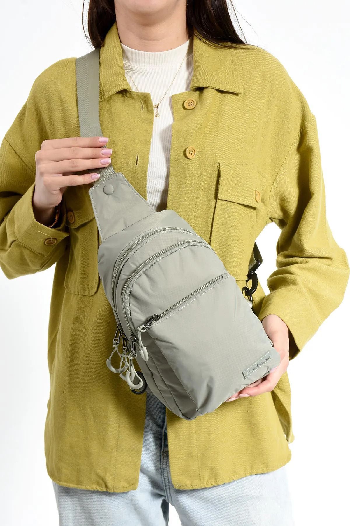 yuzuco Üç Bölmeli Unisex Göğüs (Bodybag) Çantası (Model: 571-9N)