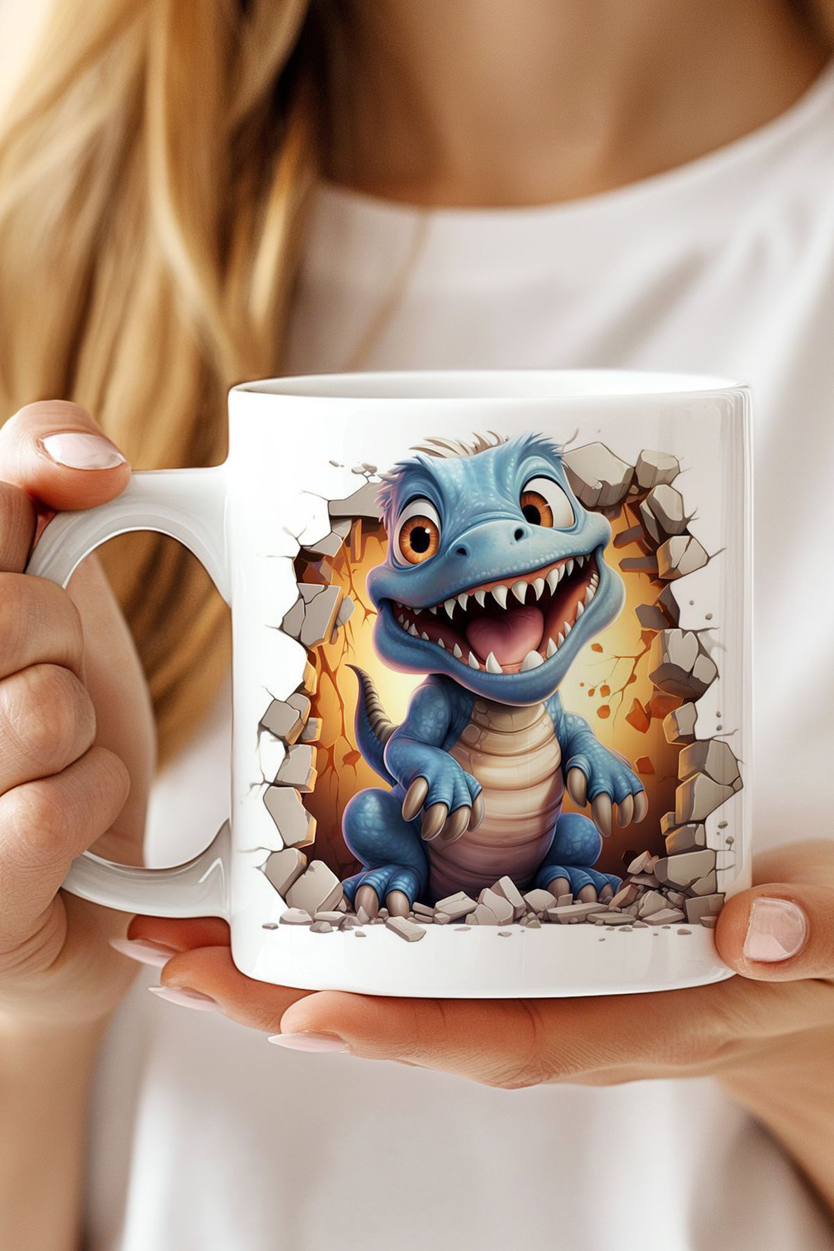 expreshediye Trex Ejderha Kupa Bardak 3D Ejderha Bardak