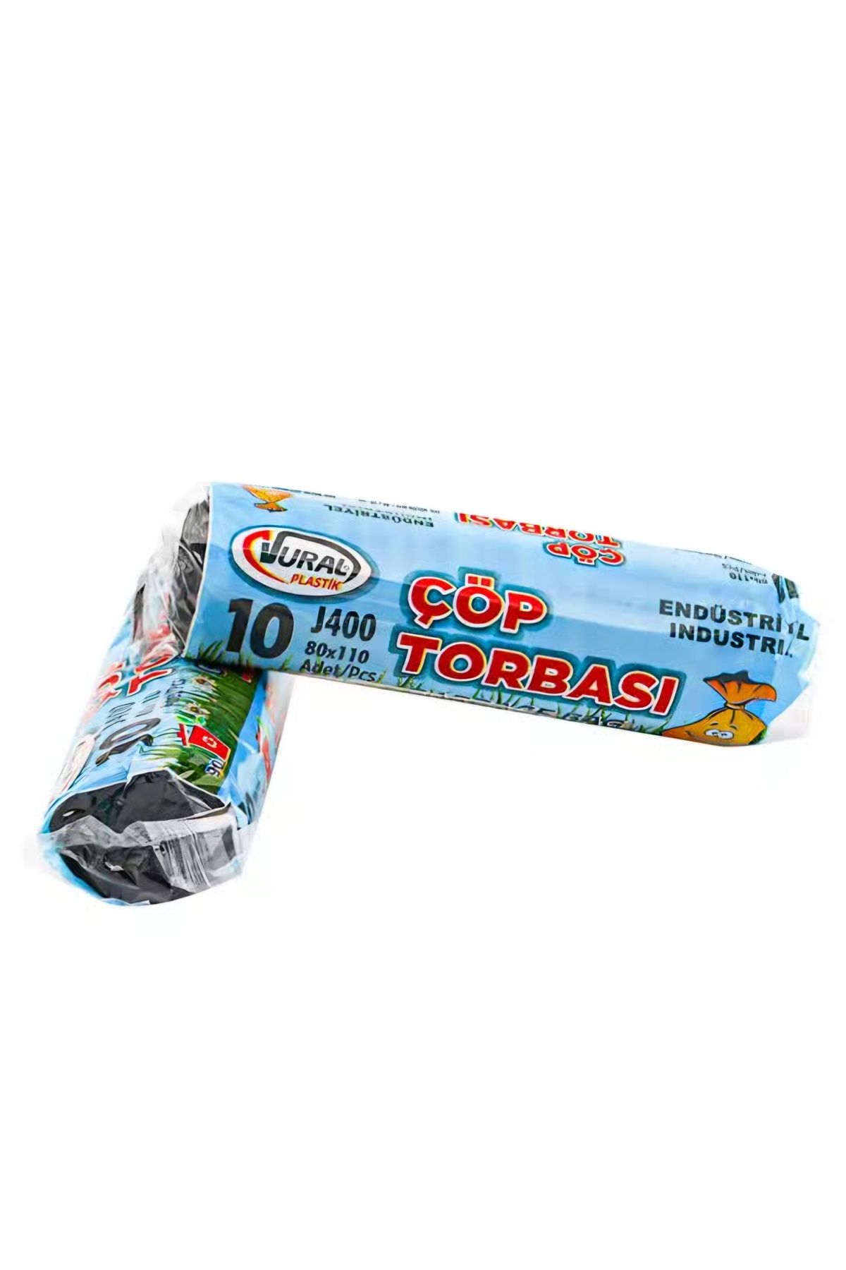 Vural Çöp Torbası Jumbo boy 10'lu 5 Rulo Kalın 90x110 cm Çöp Poşeti
