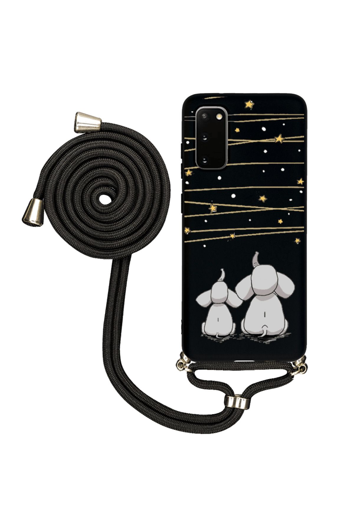 Royaleks Samsung S20 Plus İpli Lansman Kılıf - Elephants And The Stars