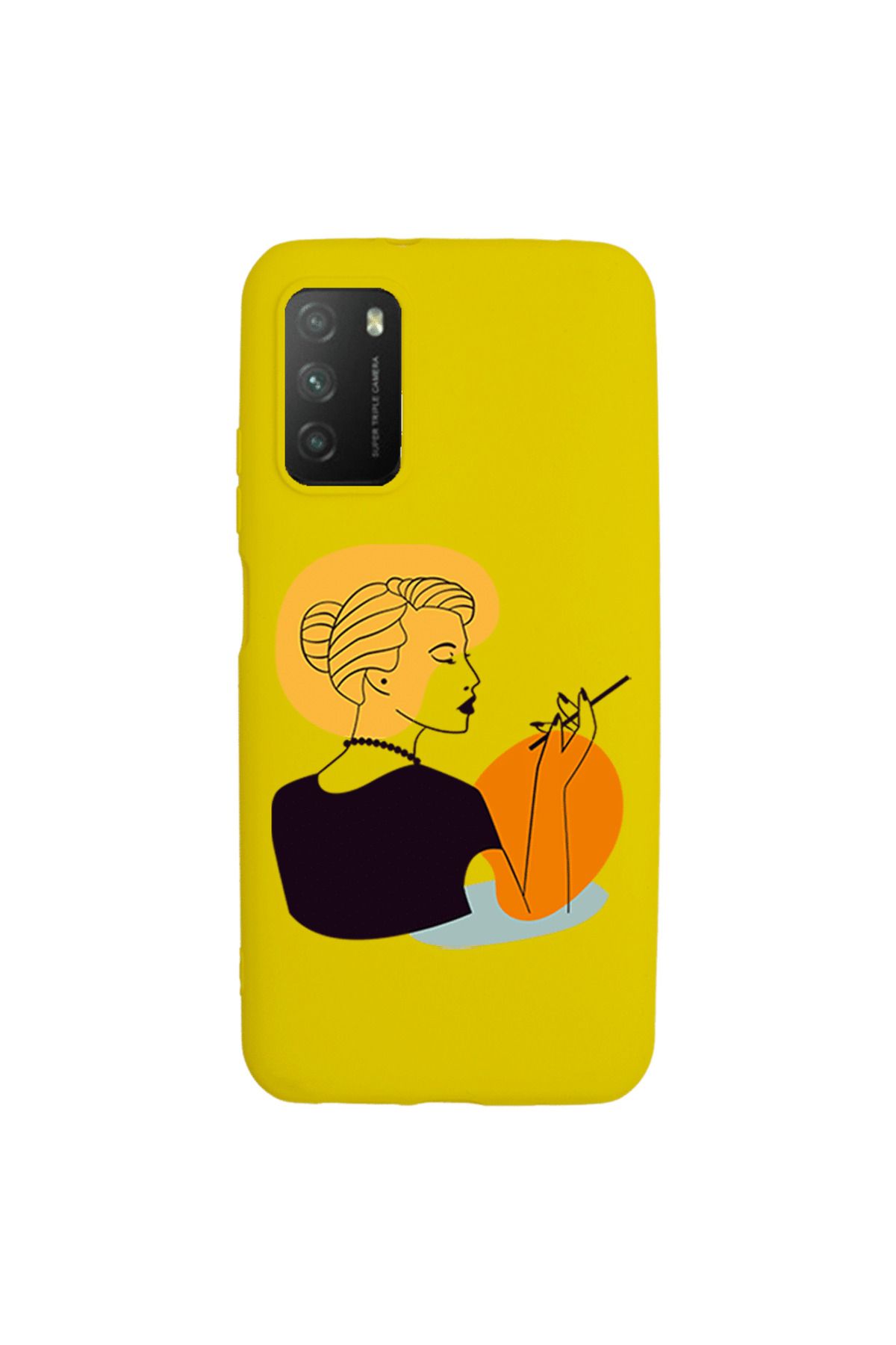 Royaleks Xiaomi Redmi 9T Lansman Kılıf - Art Woman 2