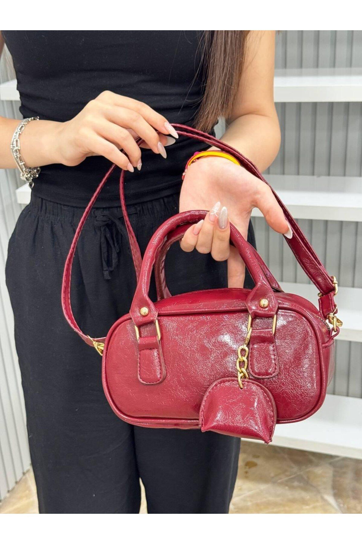 bynarincollection günlük cüzdanlı model kol çantası