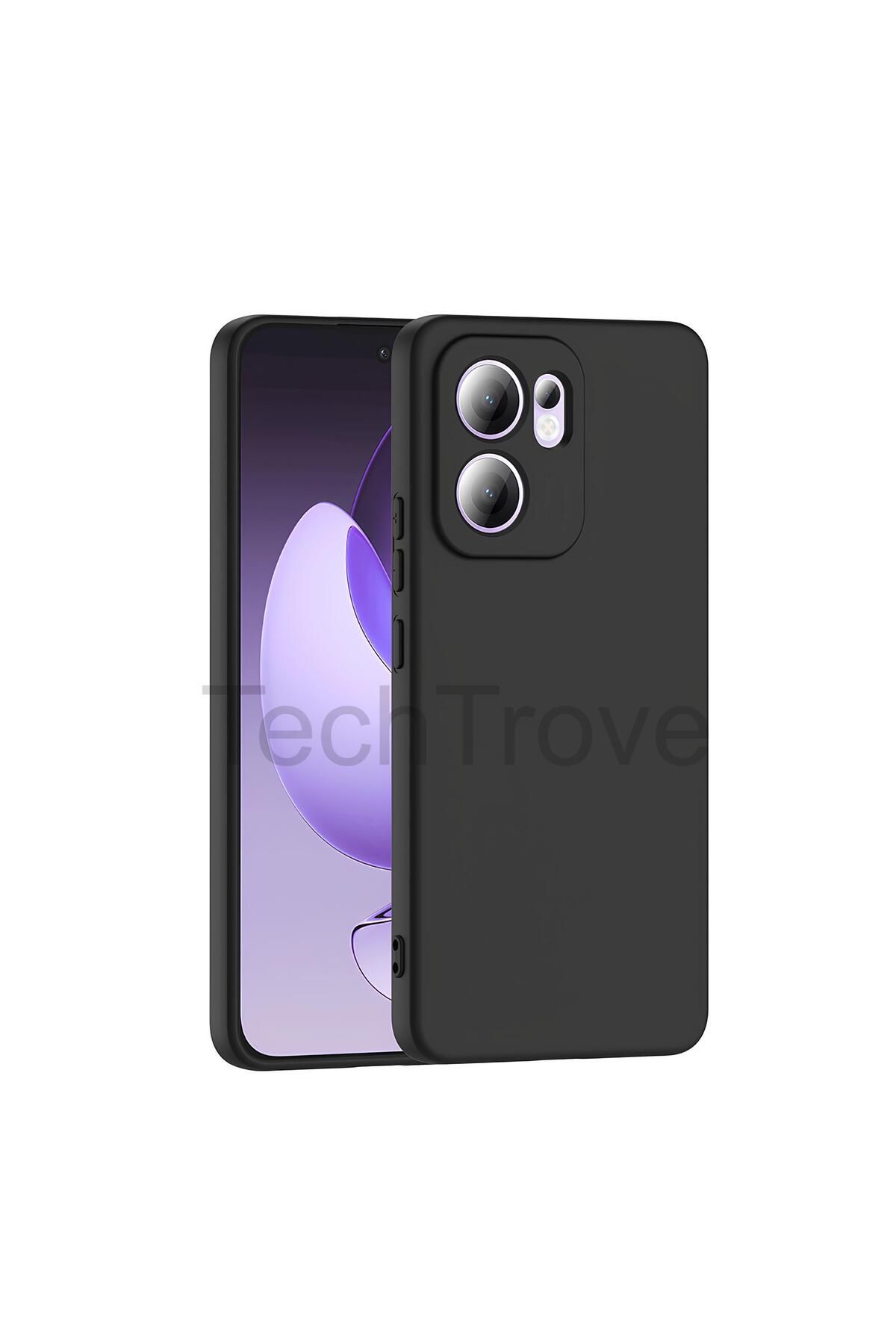 TechTrove Oppo Reno 13F 5G Kılıf İçi Kadife Süet Tasarımlı Kamera Korumalı Renkli Silikon Kapak