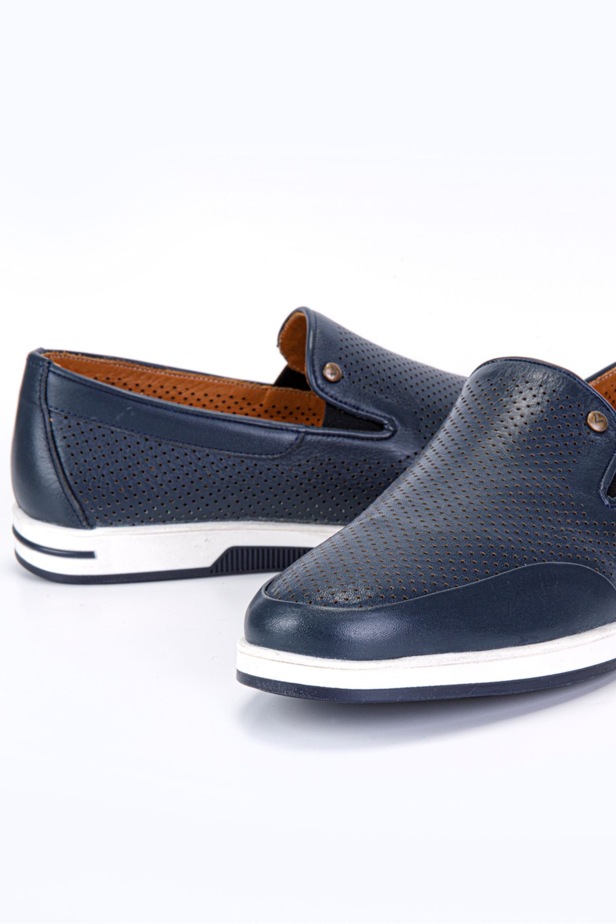 کفش های کلاسیک مردانه NEON NAVY BLUE 100 ٪ LOAFER Vantaggio