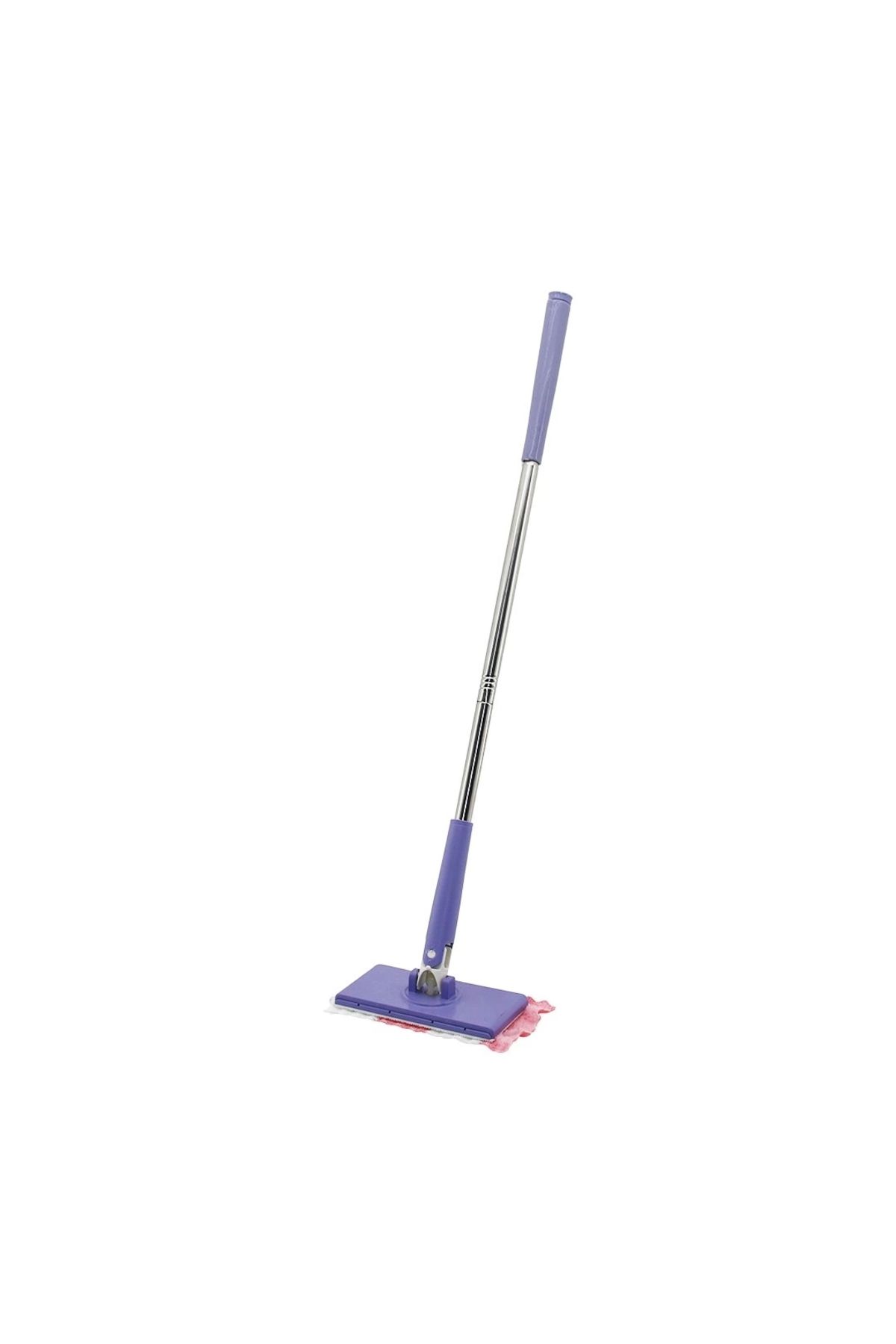 Lenaca Otomatik Bez Değiştiren Mop Sap Çek=bez Bırak - Sap İt=bez Tut 360° Başlık=8x16cm - Sap: 68cm