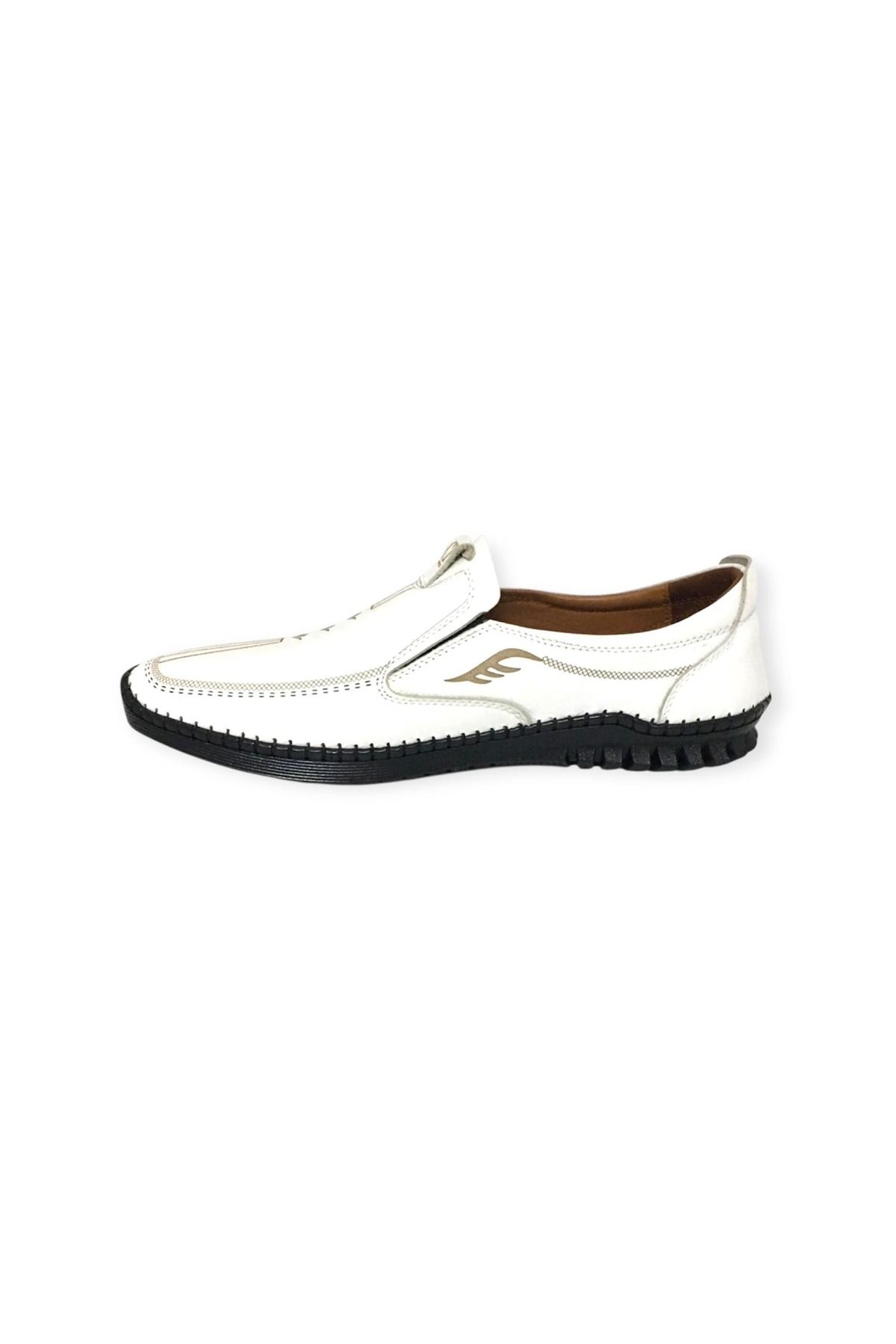 CATELLİ-100% Leather Orthopedic Men's Summer Comfortable Daily Laser Printed Sandal Shoes New Season 40-45 4