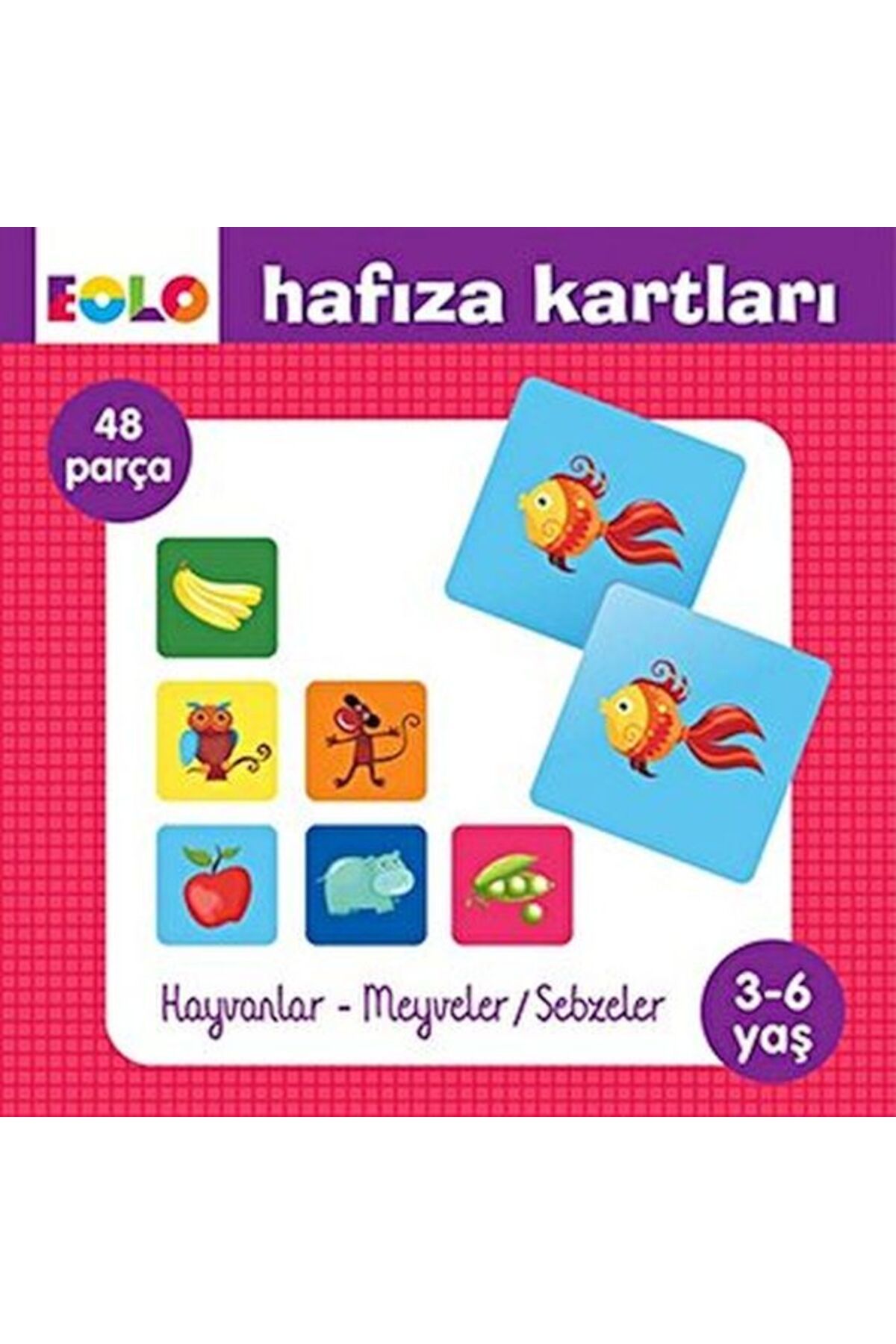 Eolo Hafıza Kartları-Hayvanlar - Meyveler&Sebzeler