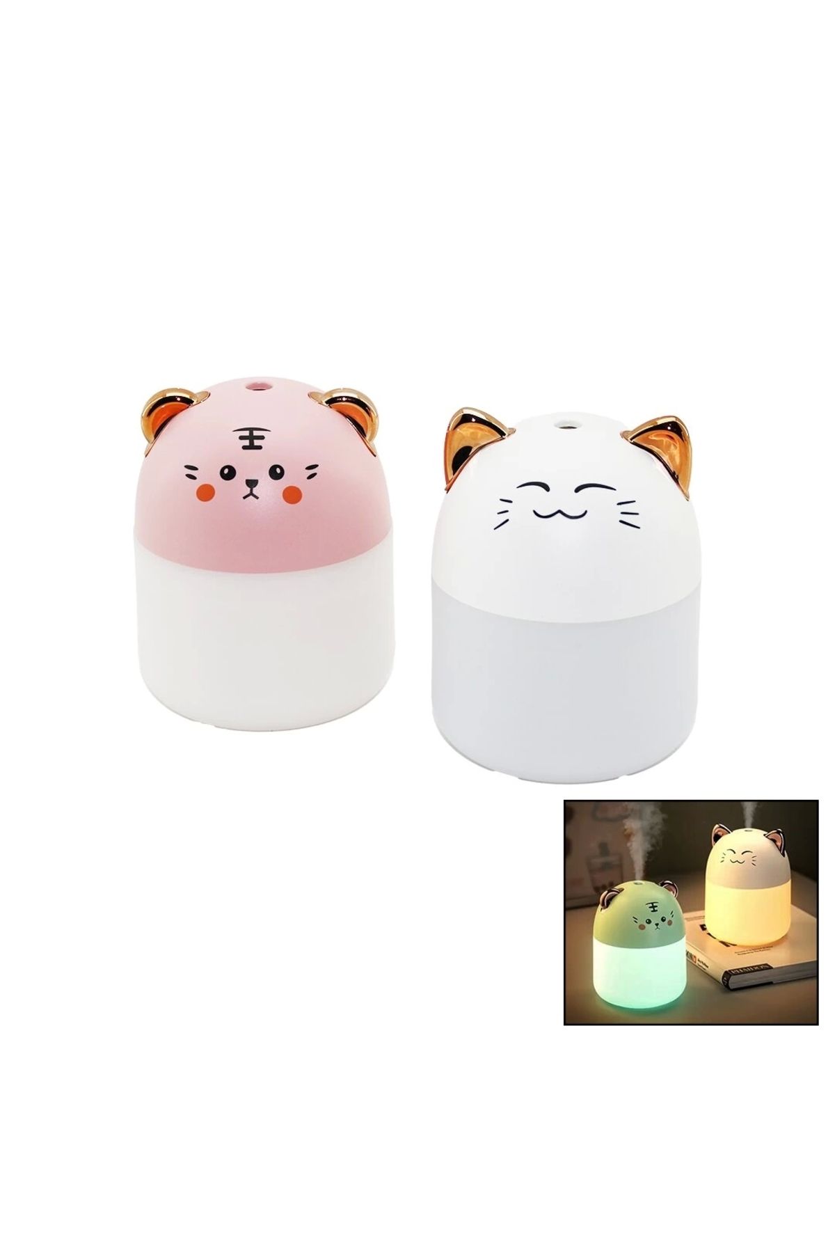 Lenaca Hava Nemlendirici- Buhar Makine- Koku Giderici Usb Şarjlı- Işıklı250ml