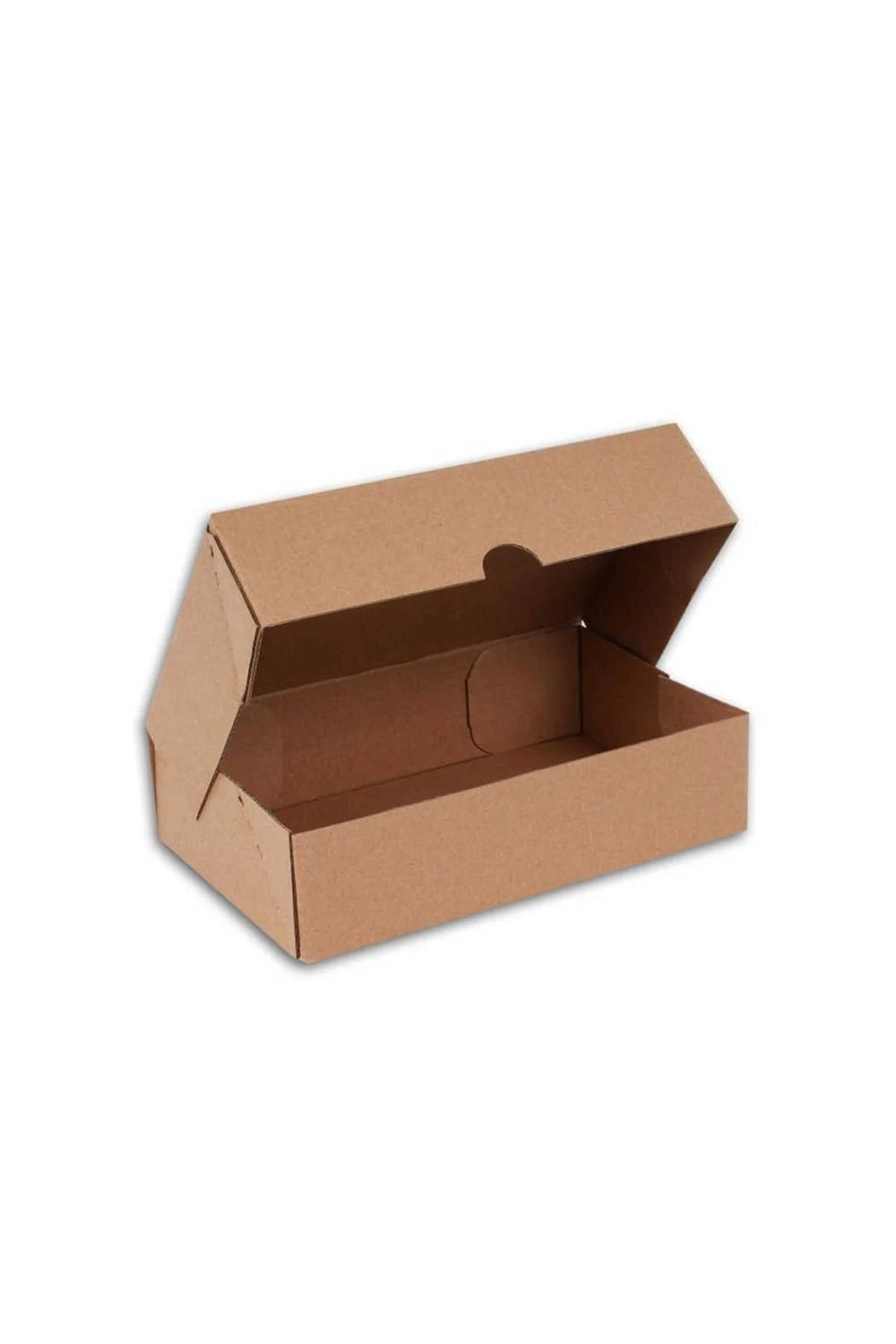 Kutucumuz 17x8x5,5 cm Esmer Kesimli E-Ticaret ve Kargo Kutusu 25 adet