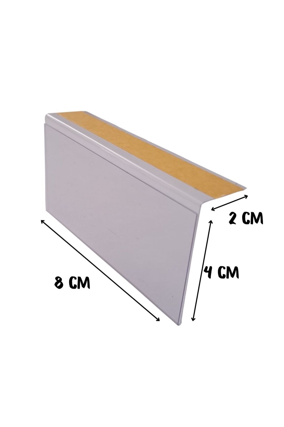 Mny Design 20 Adet Pvc Etiketlik Raf Önü Dik Yapışkanlı 8x4 Cm etiketlik fiyatlık