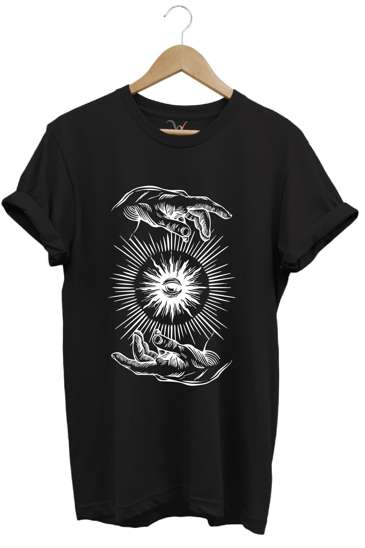 onsrawear Yaratılış Temalı %100 Pamuk Basic T-shirt