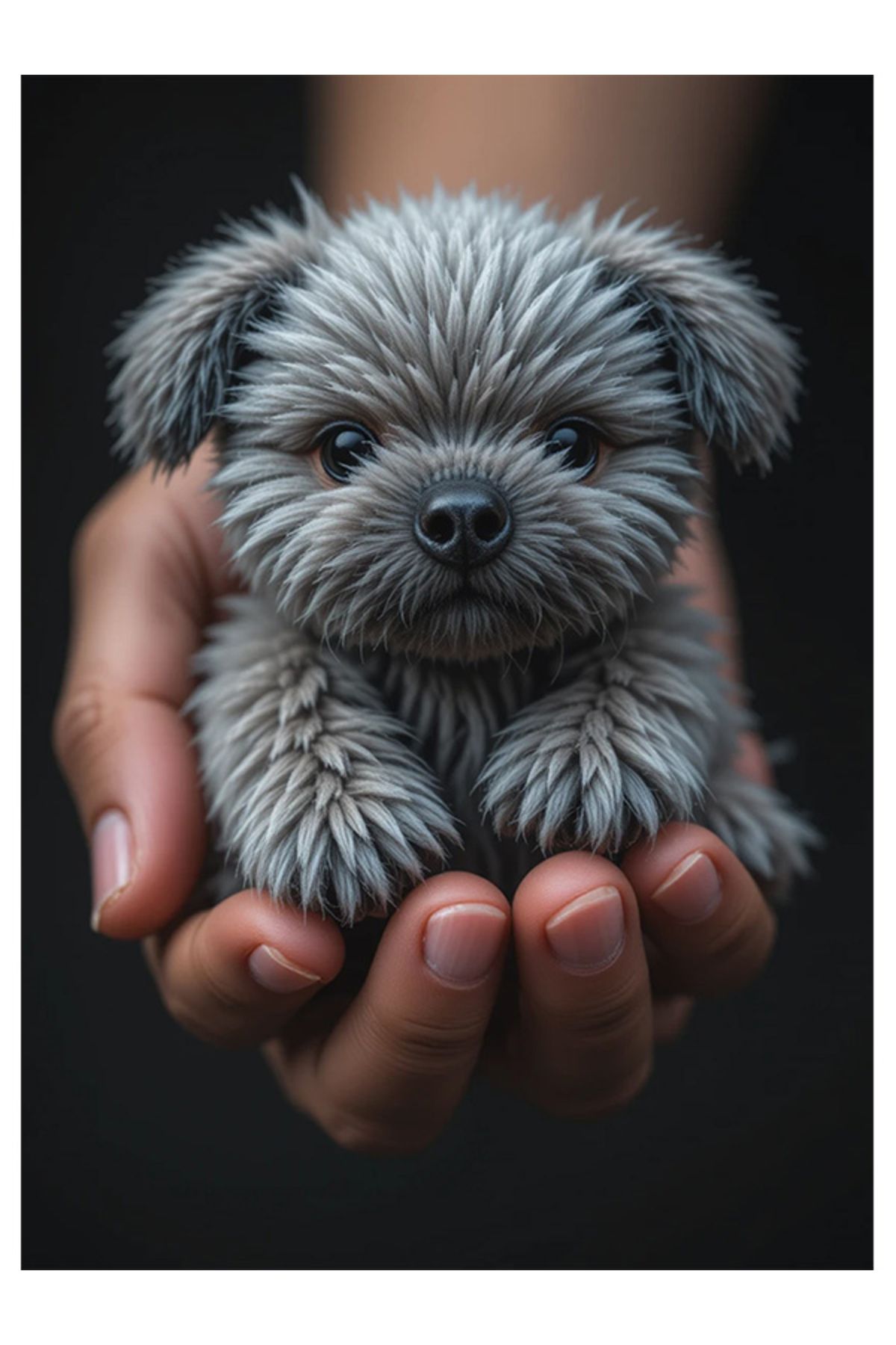 Bedeko Avuçta Yavru Köpek Mdf Tablo