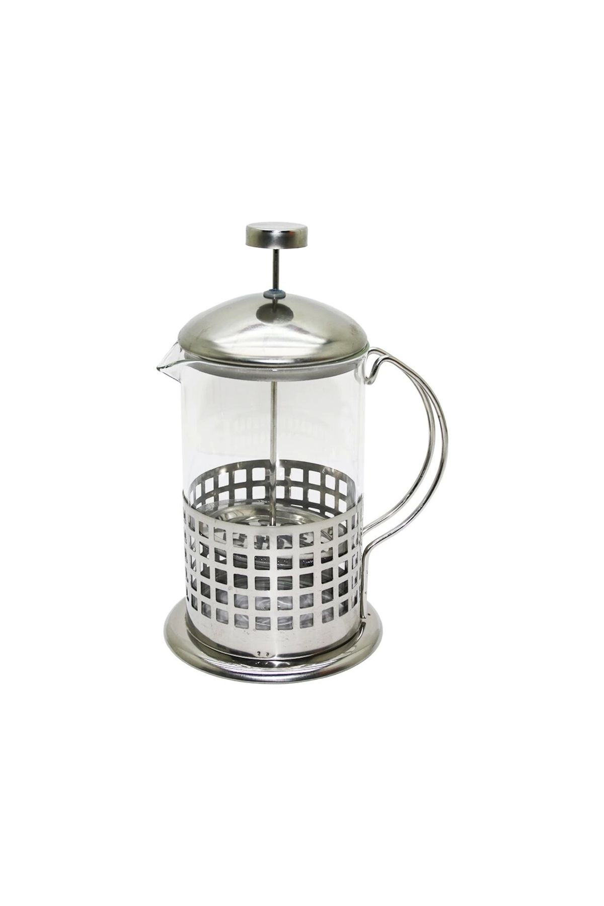 Lenaca French Press 800ml Cam Bitki Süzgeçi Metal Kafes - Kapak