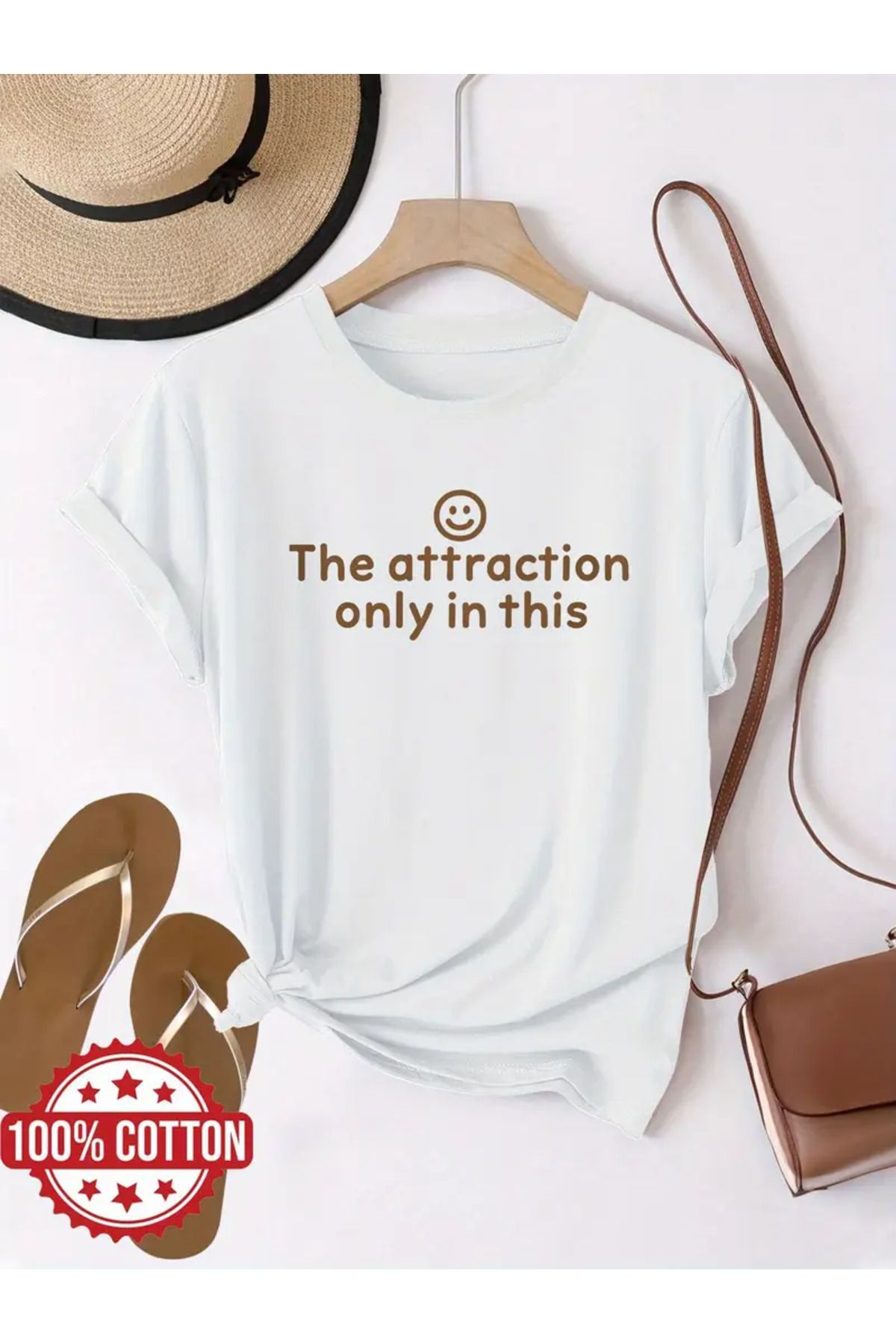 AEMİ Unisex Baskılı Oversize Bisiklet Yaka T-shirt