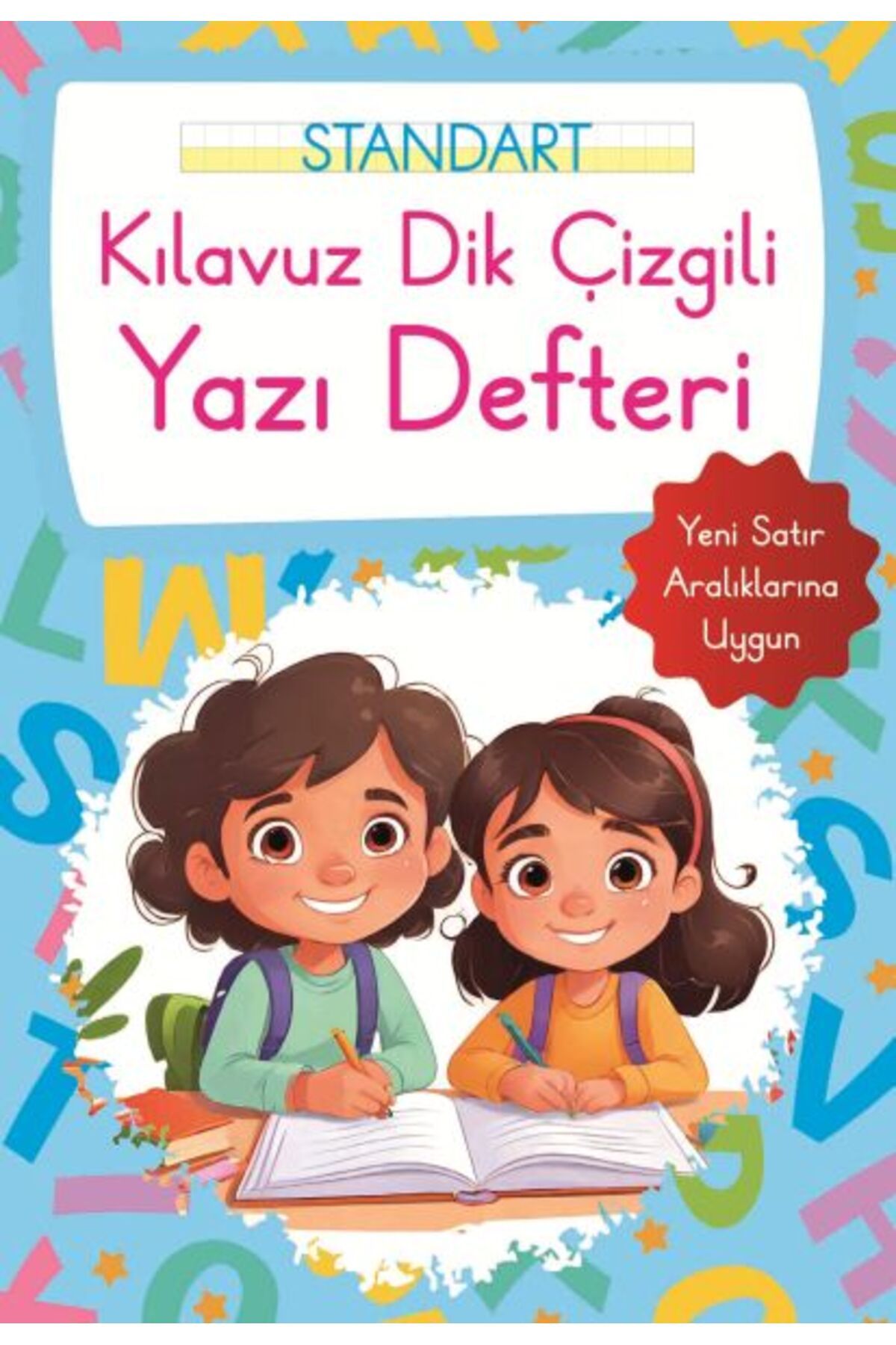 Parıltı Yayınları Kılavuz Dik Çizgili Yazı Defteri Küçük Boy - Mavi