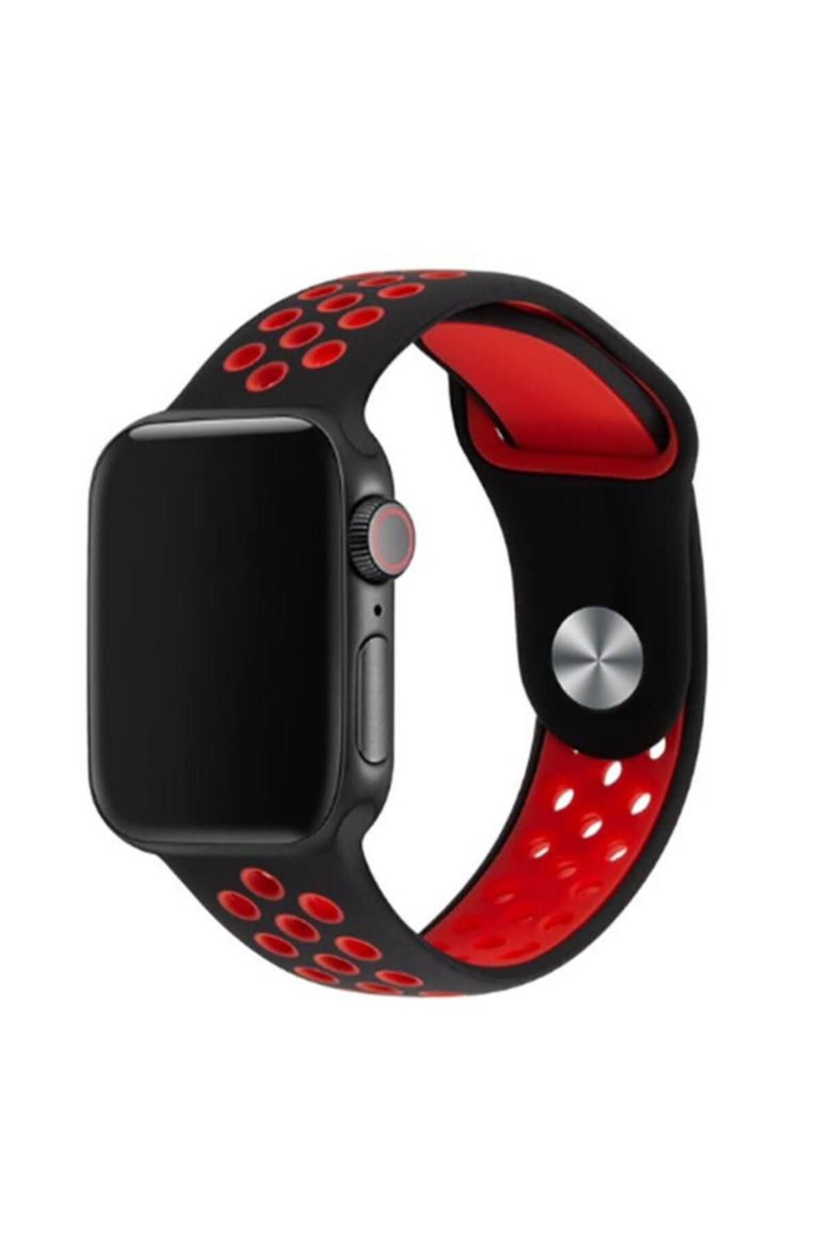 Bruntoo BR Apple Watch Series Ultra 10/9/8/7/6/5/4/SE/3/2/1 49mm-46mm-45mm-44mm-42mm M/L Beden Delikli kordon