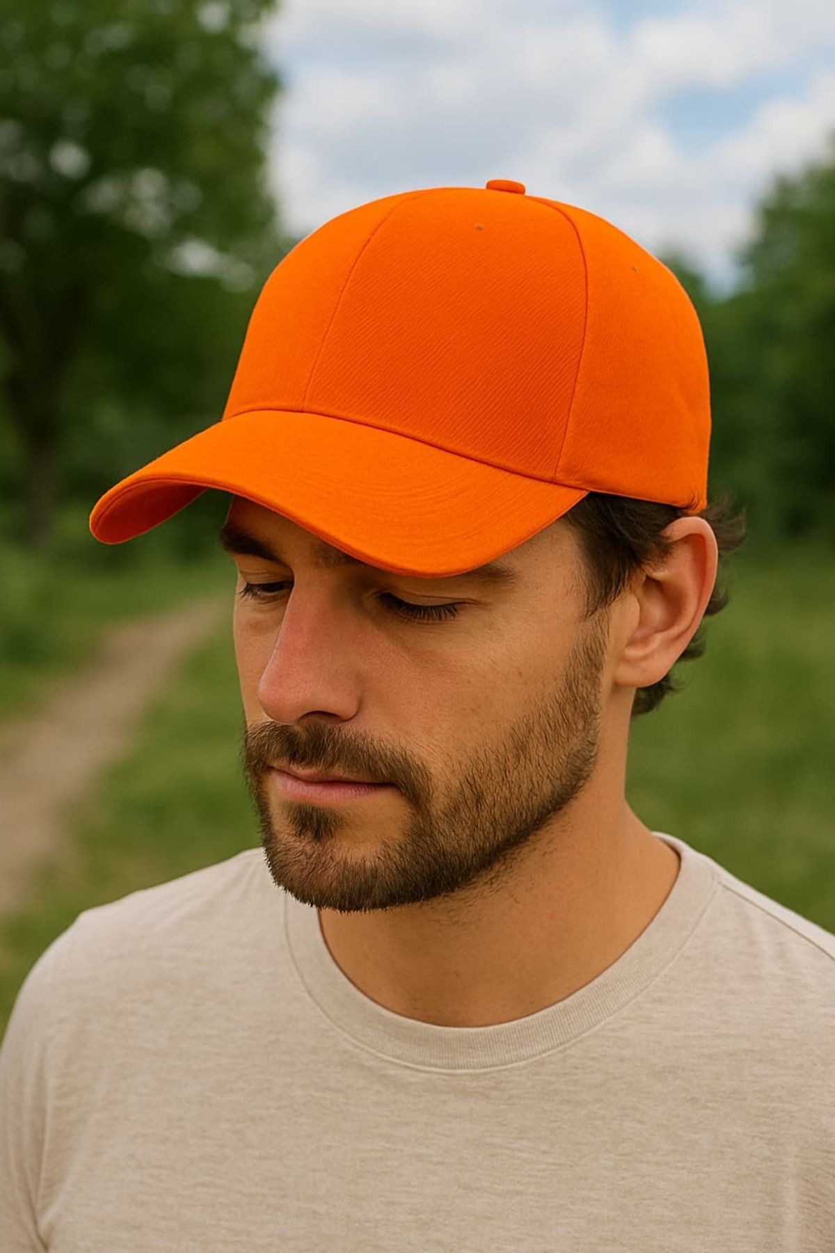 WOHOME Unisex Basic Cap Düz Şapka- Erkek -