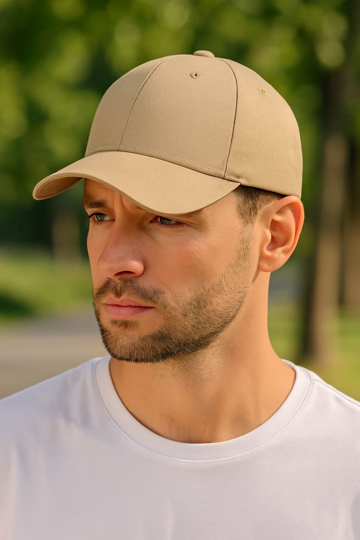 WOHOME Unisex Basic Cap Düz Şapka- Erkek -