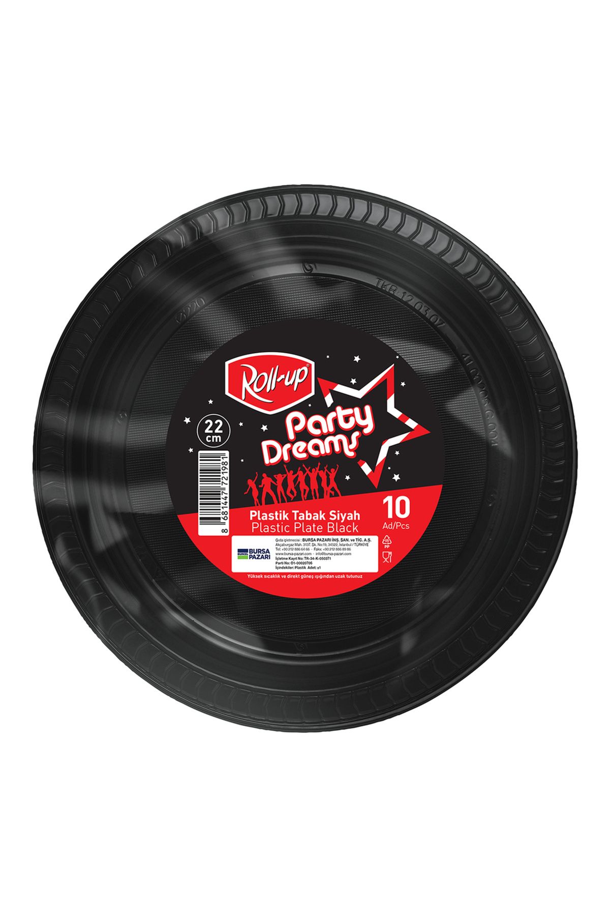 Roll-Up Party Dreams Tabak Siyah 10'lu