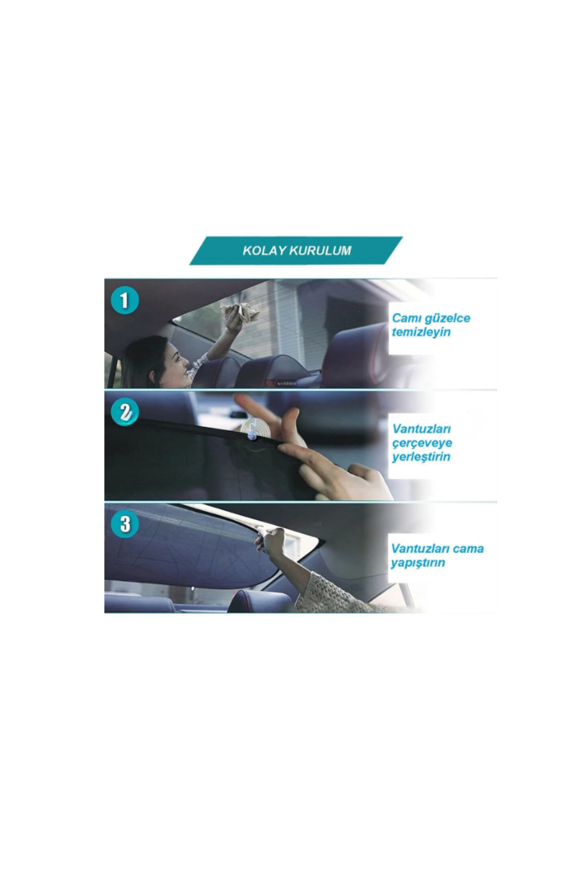 WEHHLER-Opel Corsa F 2019-2020-2021-2022-2023-2024-2025 Rear Window Curtain-Sunshade 6