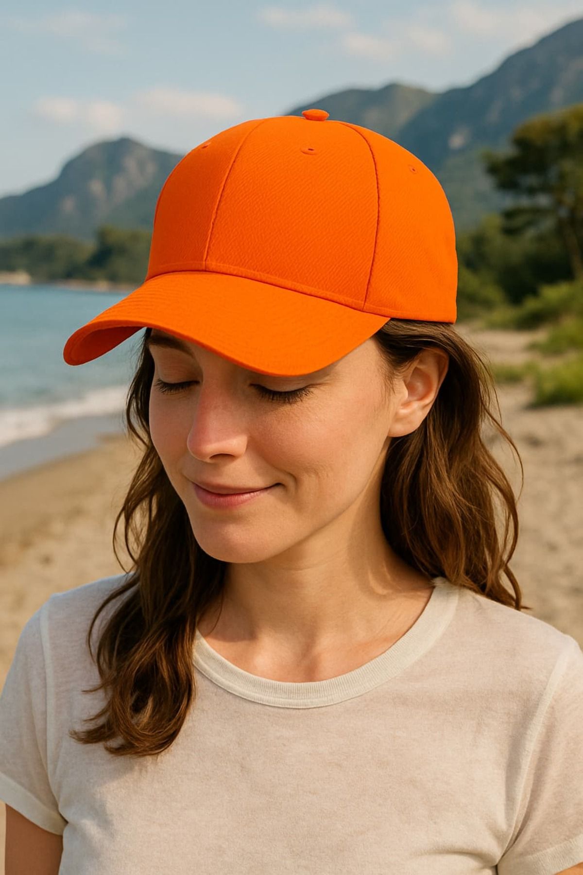 WOHOME Unisex Basic Cap Düz Şapka-Kadın Şapka-