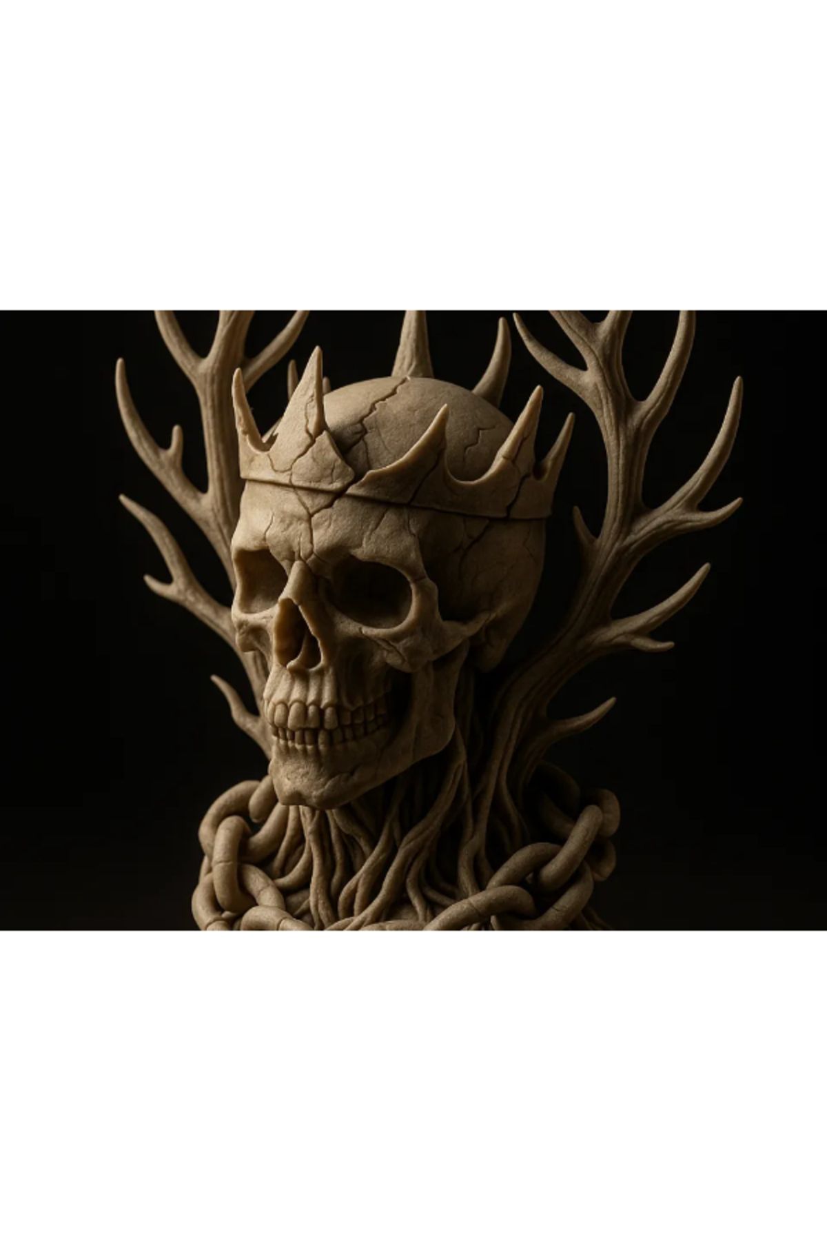 NOMOTHETIC Crowned Roots of Silence – Sanatsal Dekoratif Heykel