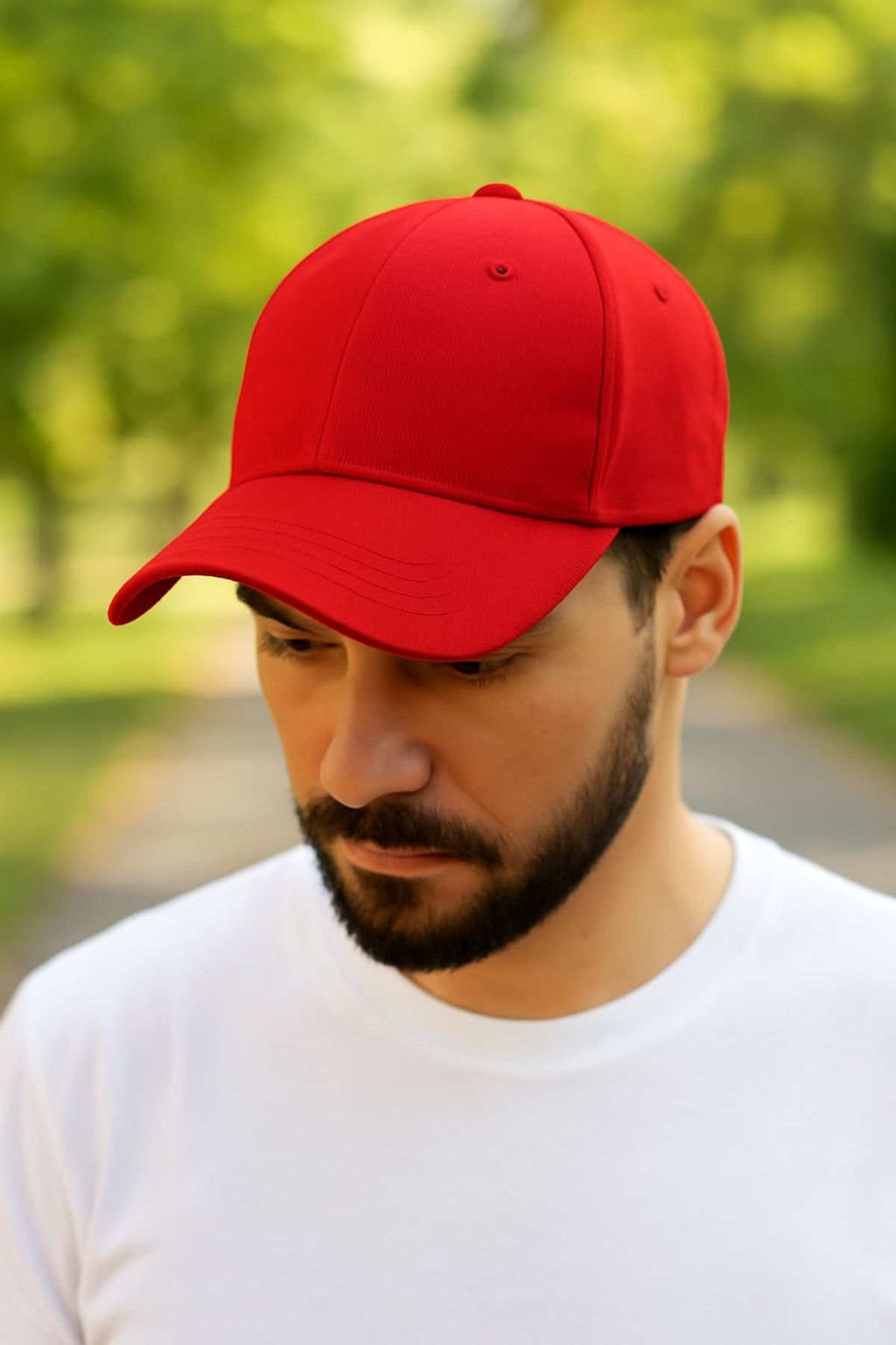 WOHOME Unisex Basic Cap Düz Şapka- Erkek -