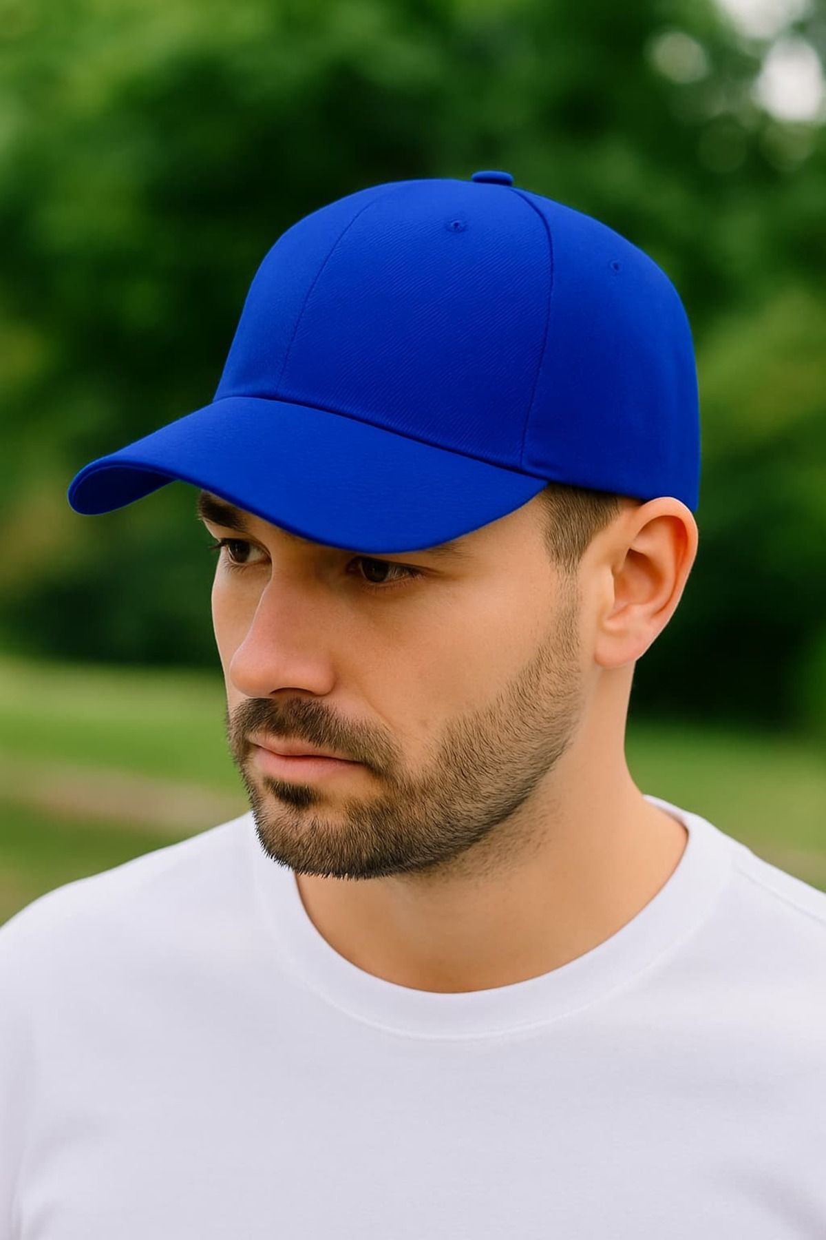 WOHOME Unisex Basic Cap Düz Şapka- Erkek -