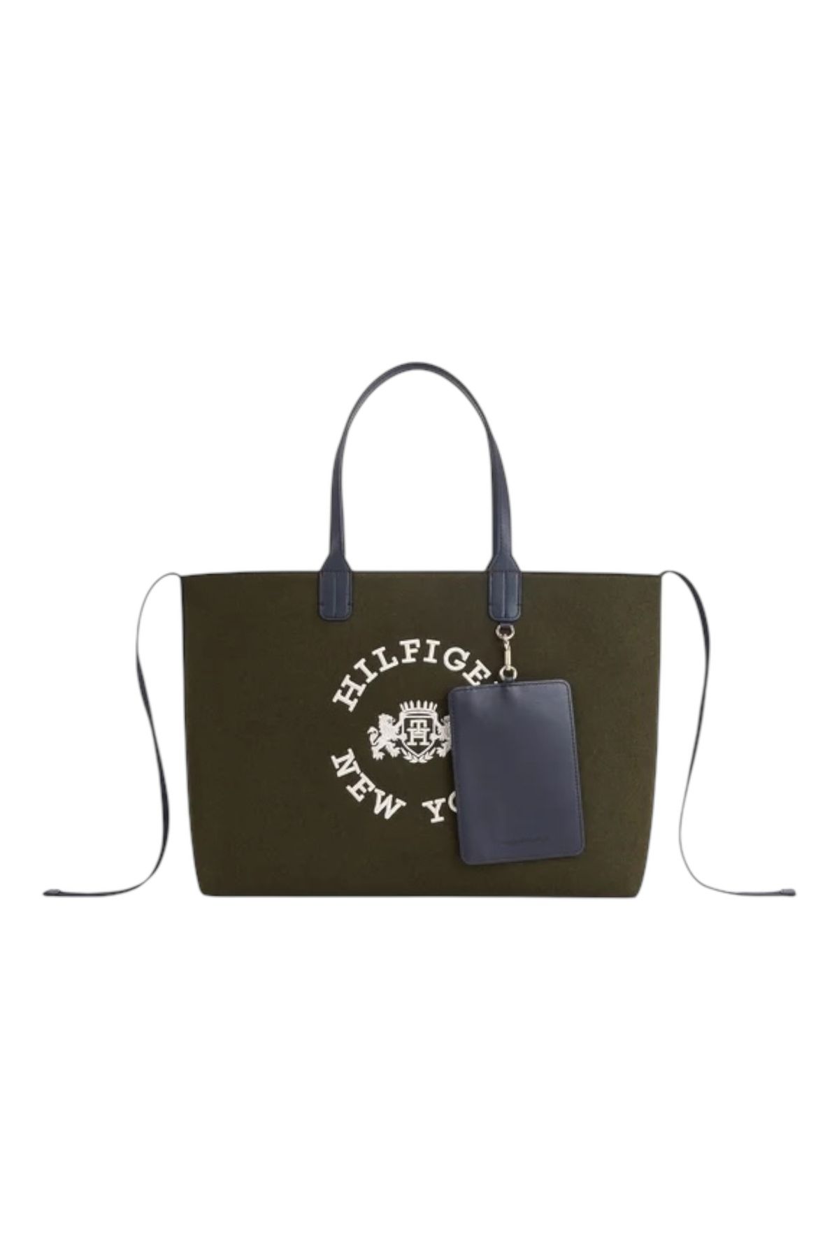 Tommy Hilfiger Iconic Tote Yün Logolu Omuz Çantası