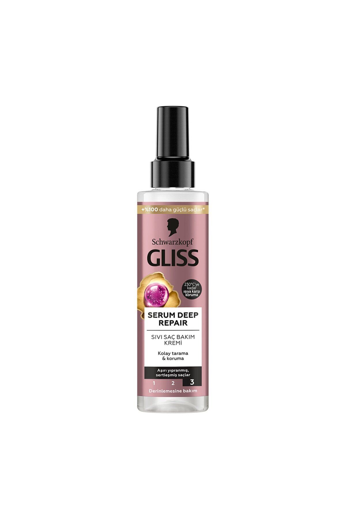 Gliss Serum Deep Repair Onarıcı Sıvı Saç Bakım Kremi - Protein Kompleksi ve Hint İnciri ile 200 ml