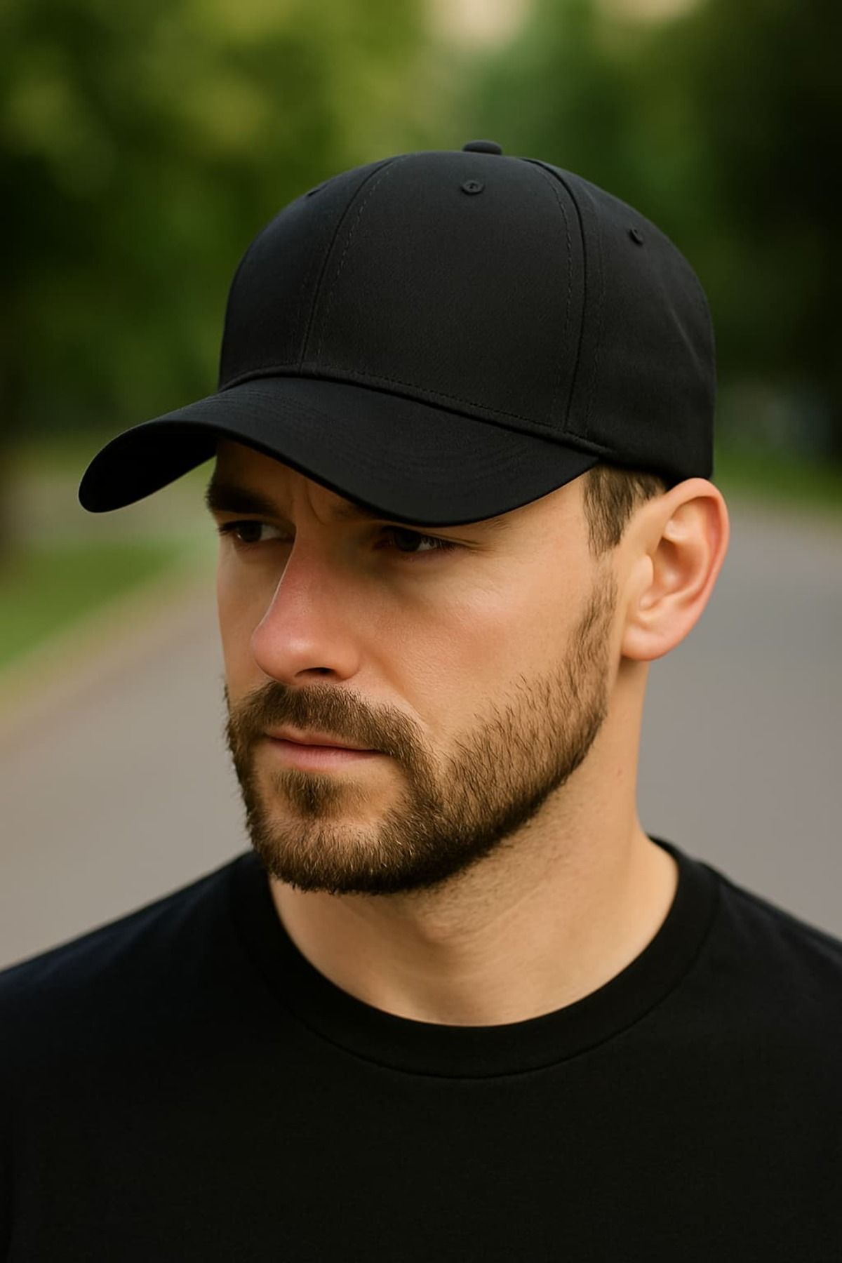 WOHOME Unisex Basic Cap Düz Şapka- Erkek -