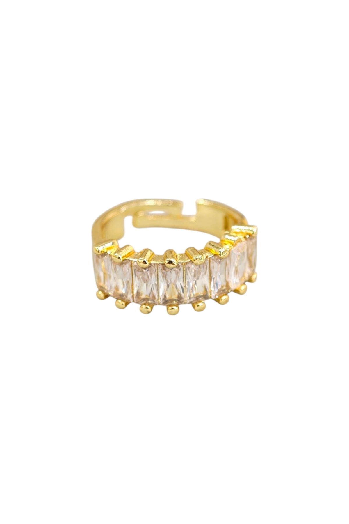 Bluw Jewelry Zirkon Taşlı Ayarlanabilir Yüzük MZ1