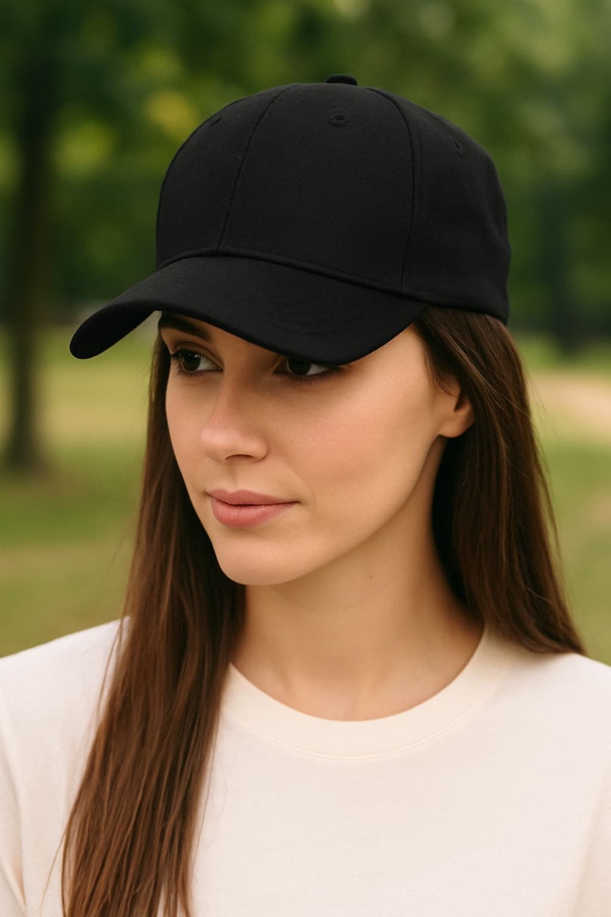 WOHOME Unisex Basic Cap Düz Şapka-Kadın Şapka-