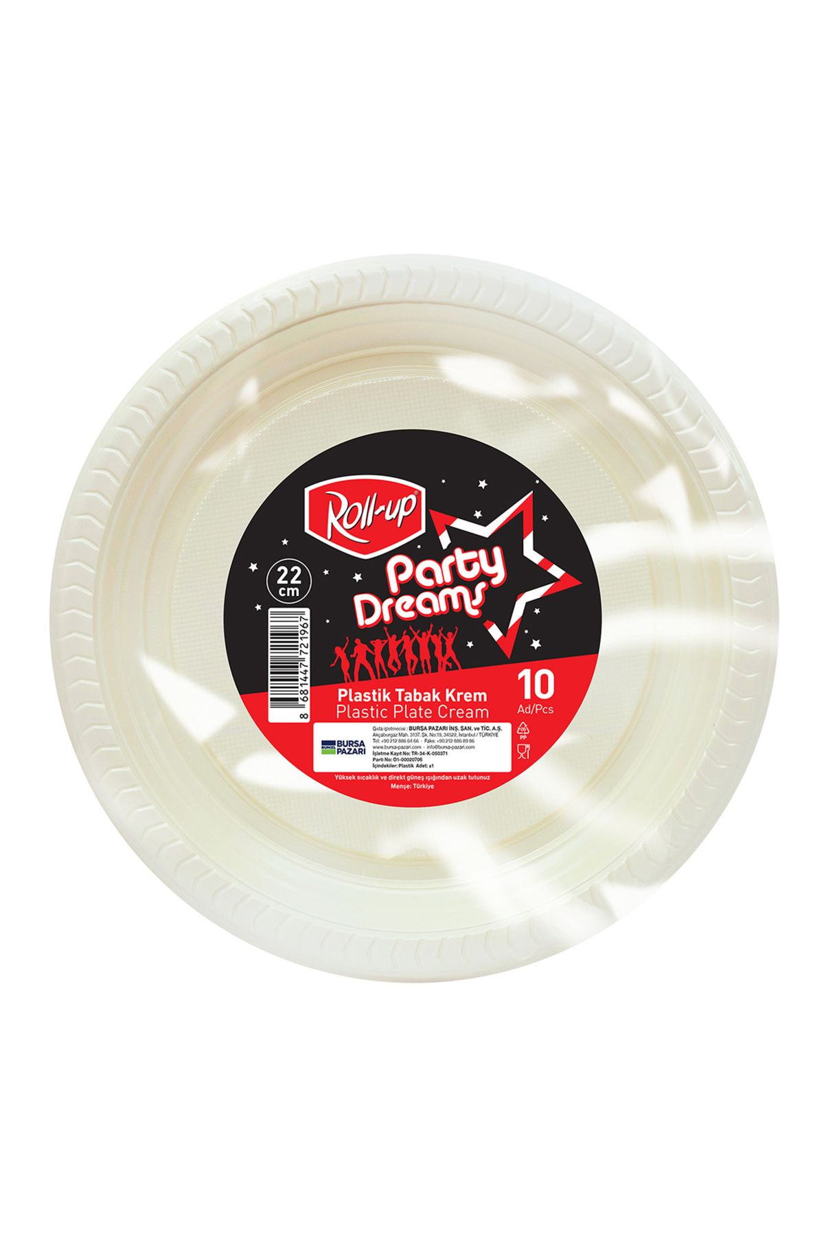 Roll-Up Party Dreams Tabak Krem 10'lu