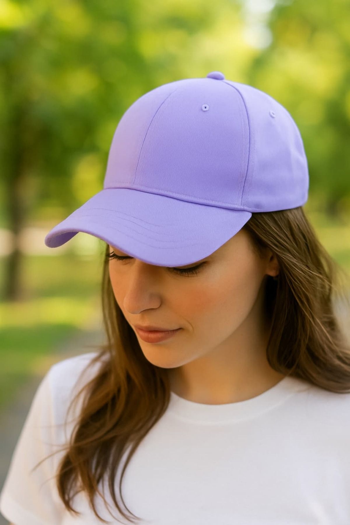 WOHOME Unisex Basic Cap Düz Şapka-Kadın Şapka-