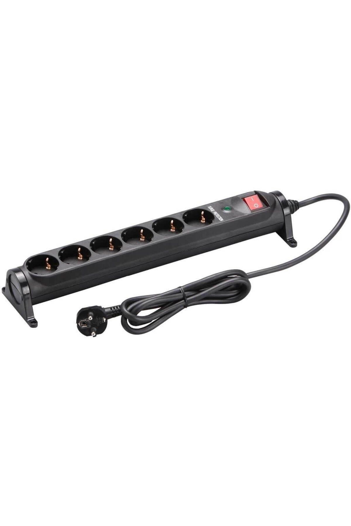 Unitec-Extension Cord With Overload Protection With Switch, , 6 Posts, 1.4 M 2