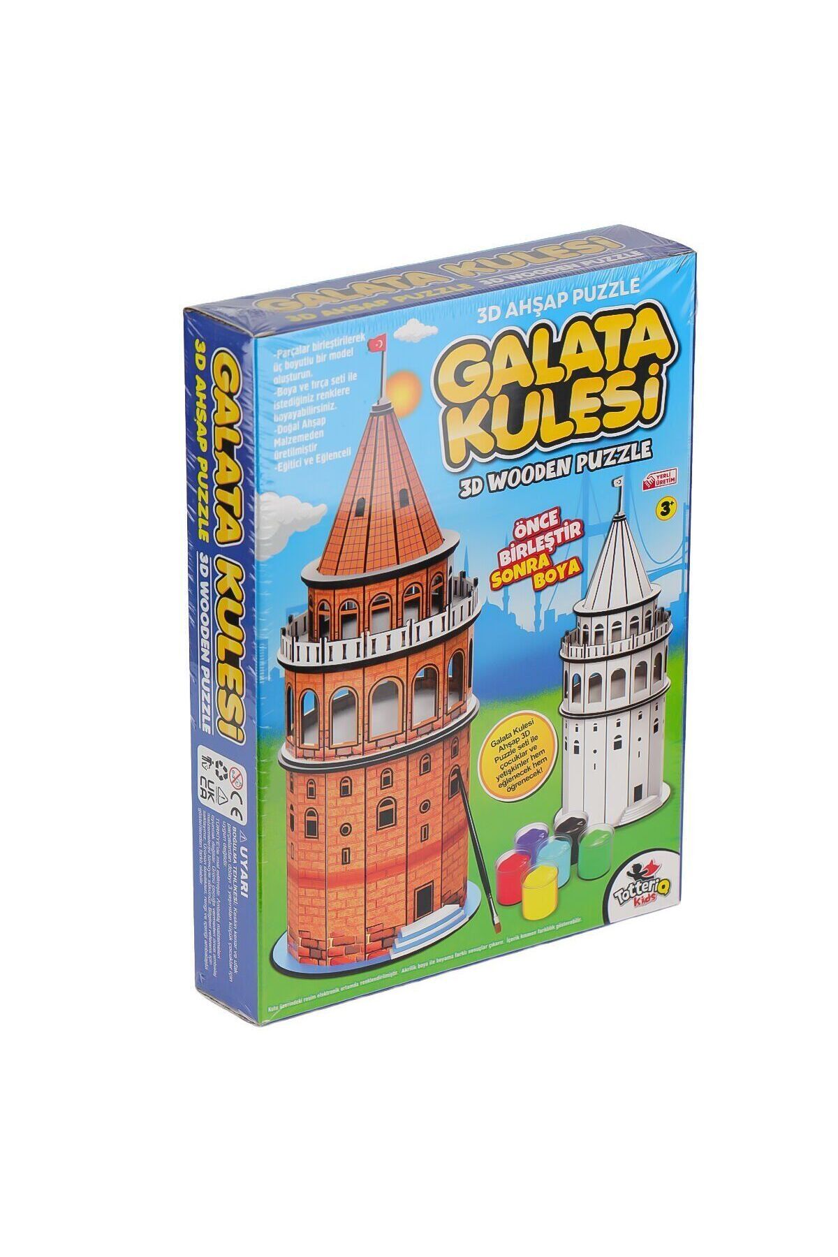 estevia 8210 Galata Kulesi Ahşap 3D Puzzle