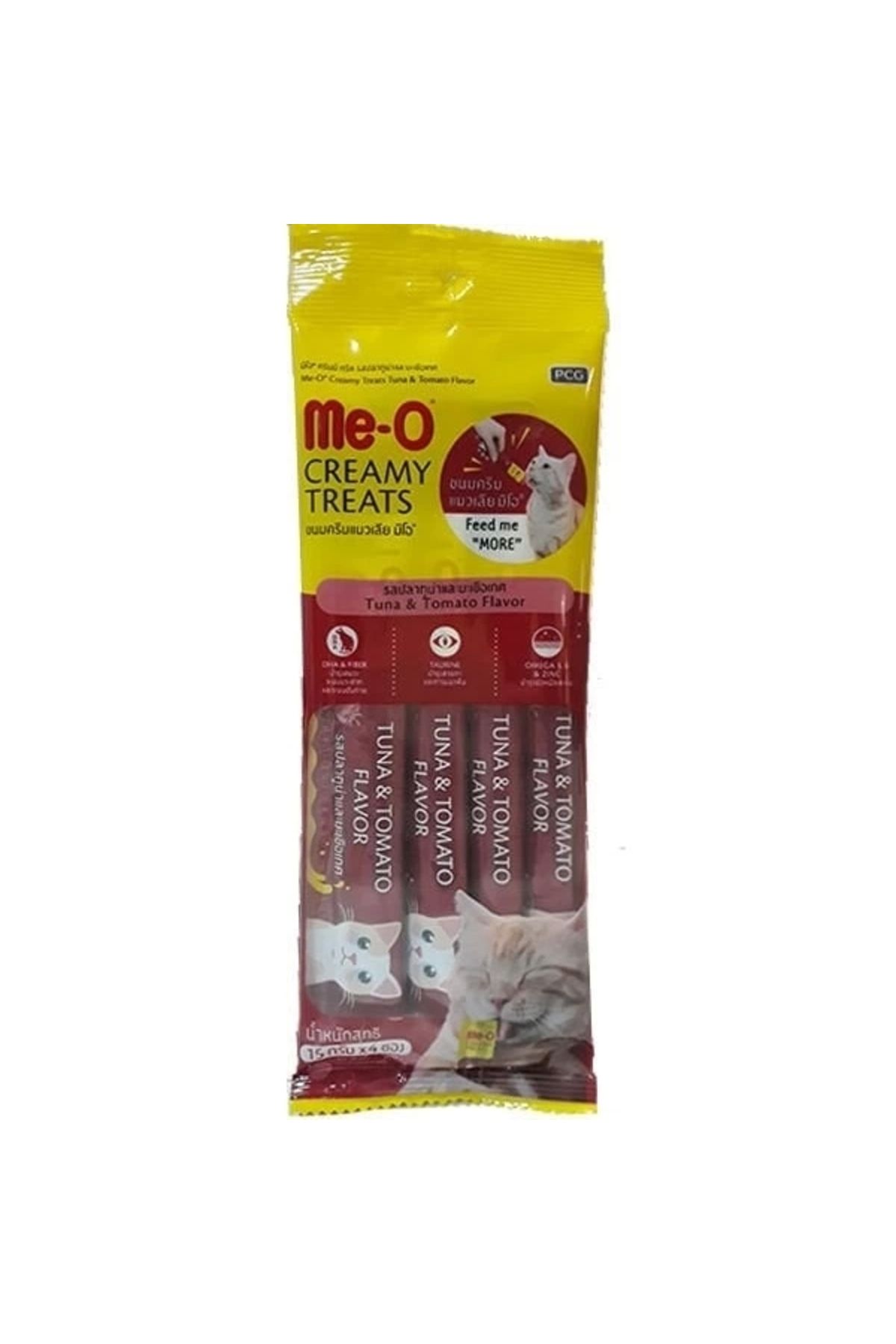 No8 Home Meo Creamy Ton Balıklı ve Domatesli Kedi Ödül Maması 4x15 Gr