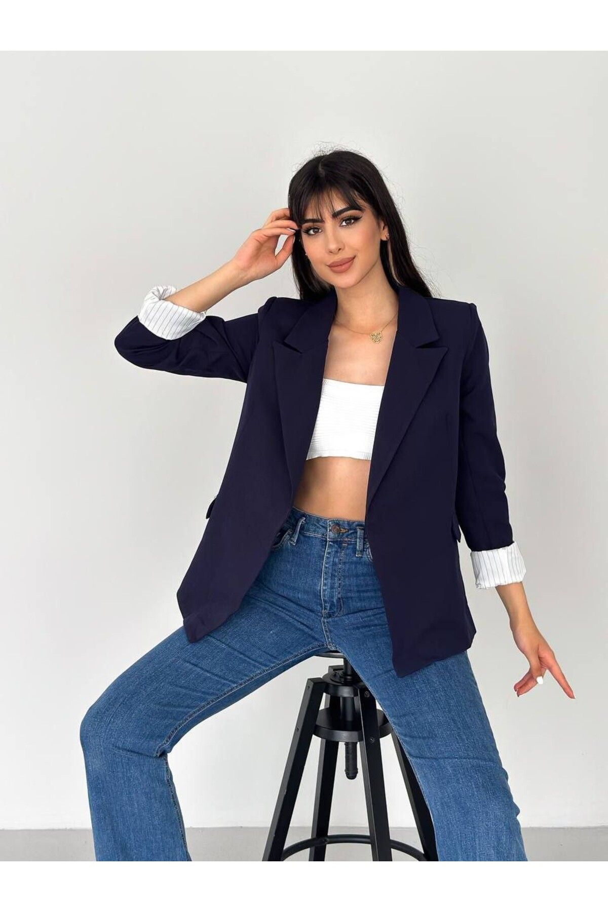 MVK GİYİM Astarlı Blazer Ceket