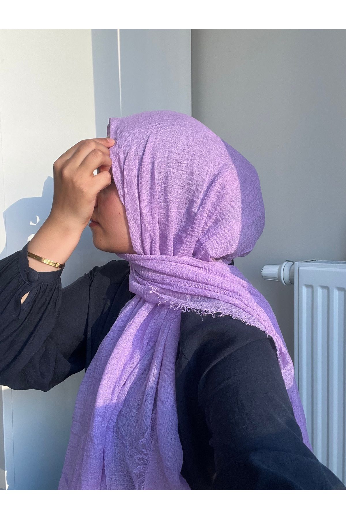 shop Lila Bürümcük şal